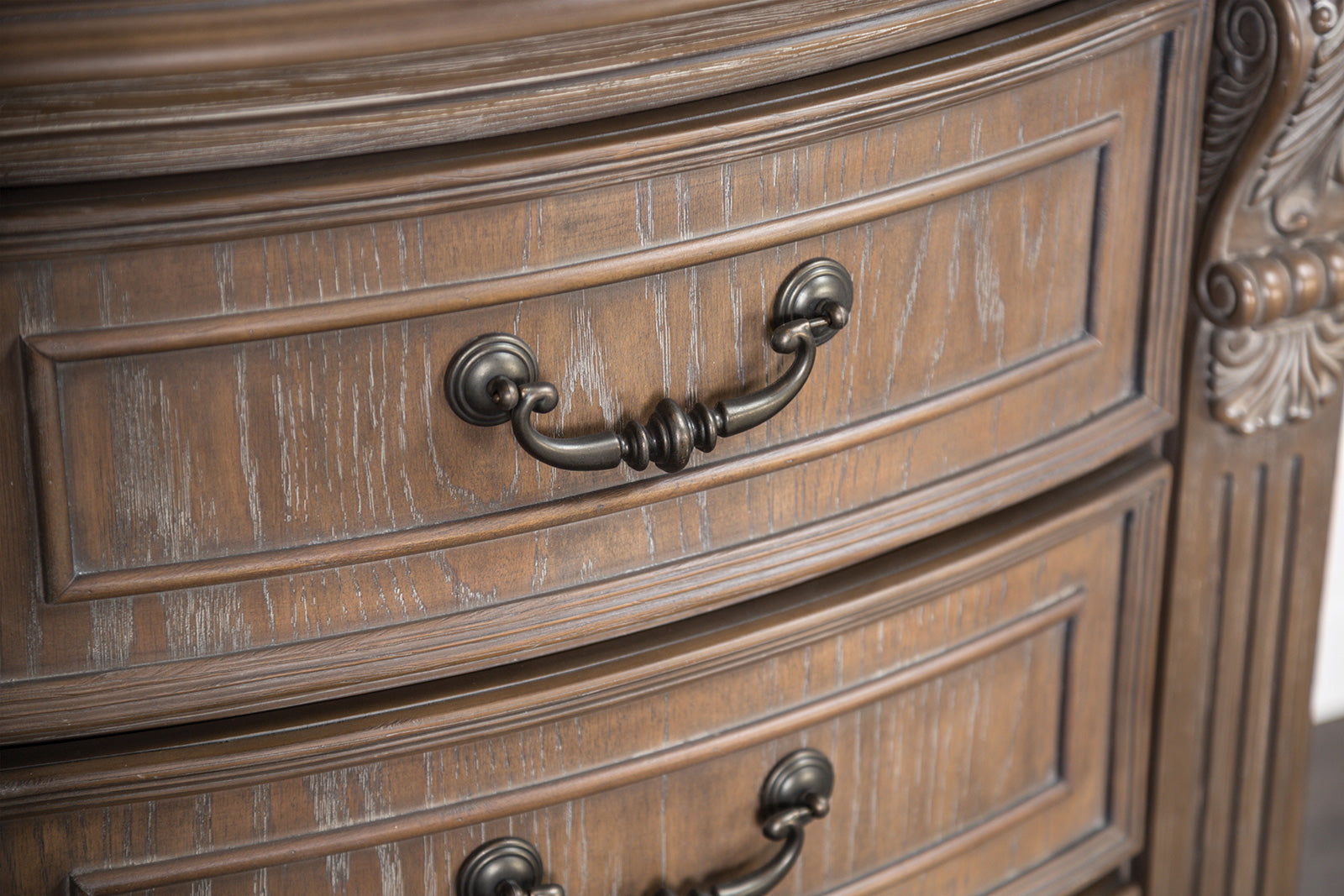 Sevenoaks Weathered Oak Nightstand - Ornate Home