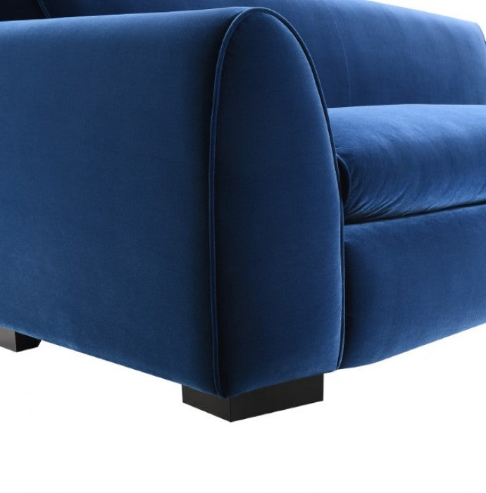 Severo Royal Blue Loveseat - Ornate Home