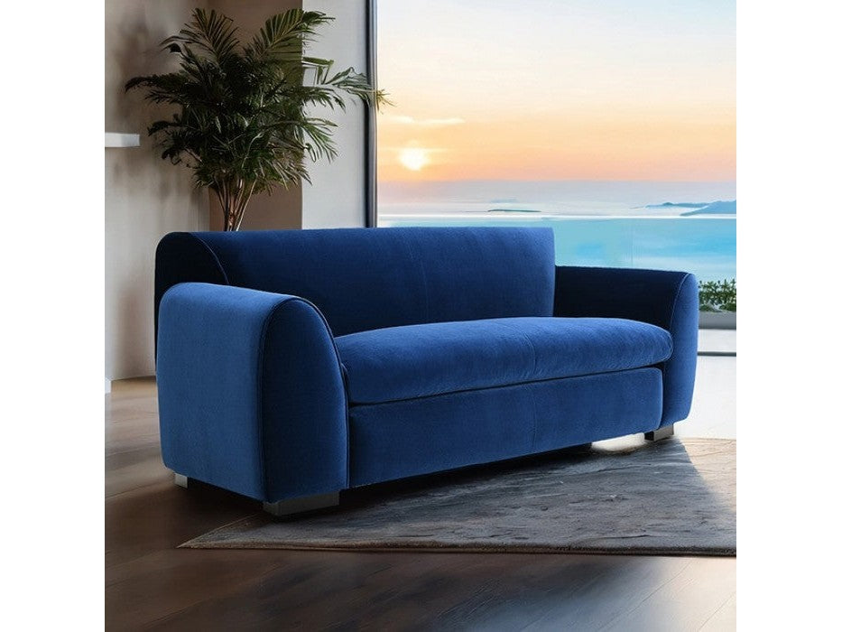 Severo Royal Blue Loveseat - Ornate Home
