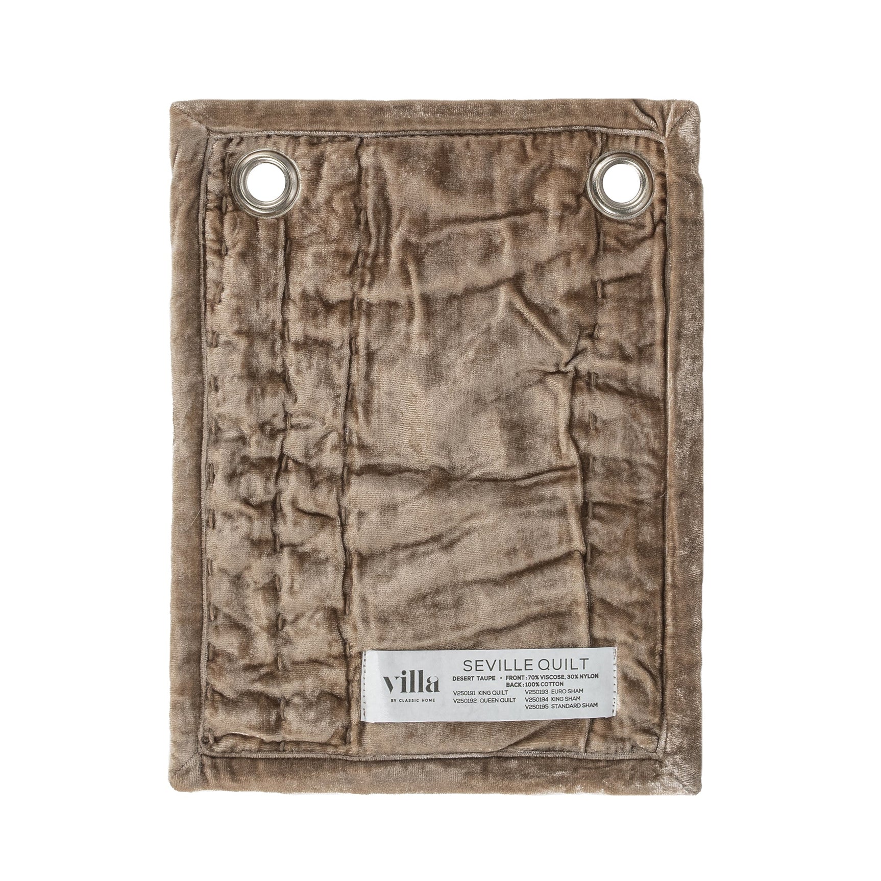 Seville Desert Taupe Quilt Collection - Ornate Home
