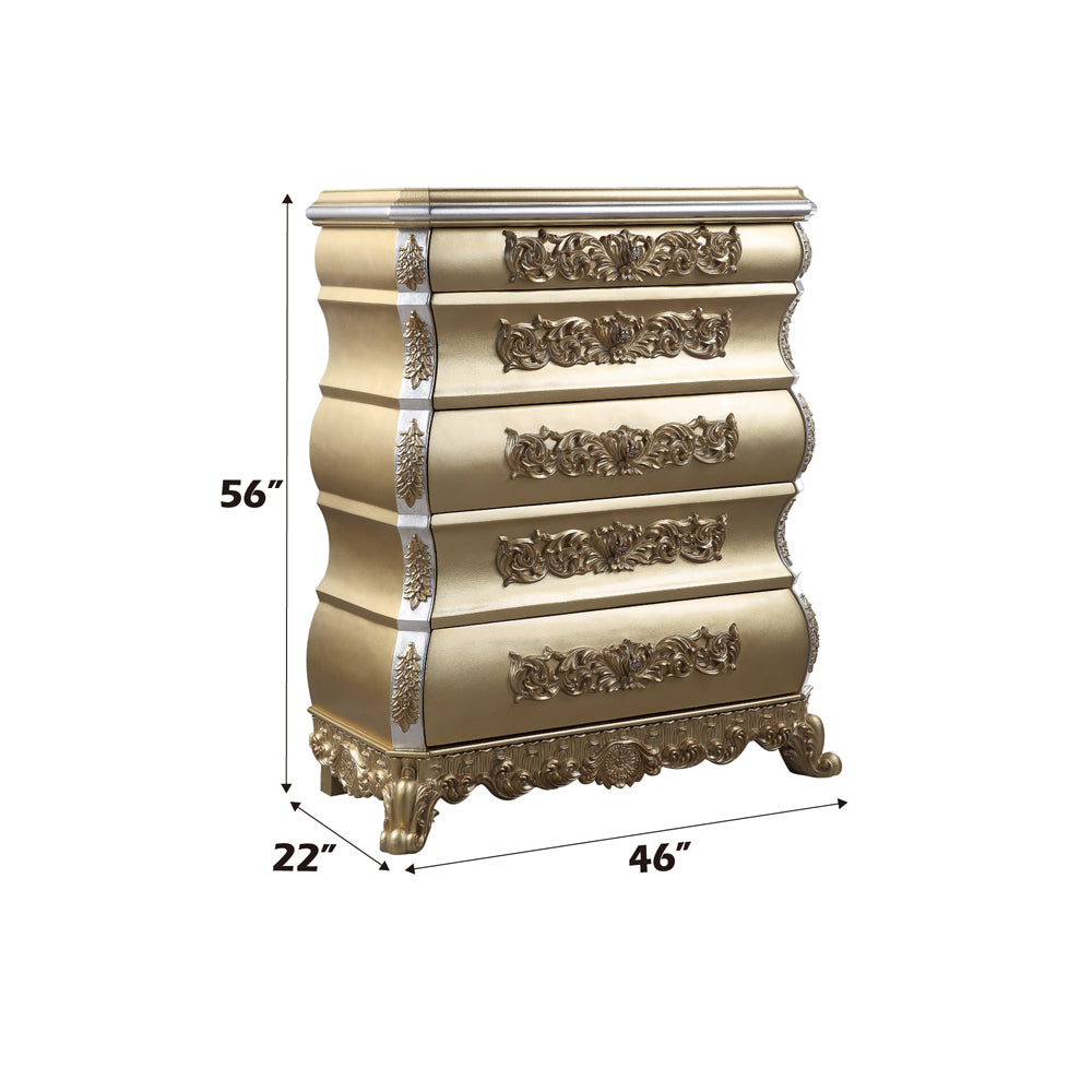 Seville Gold Finish Chest - Ornate Home