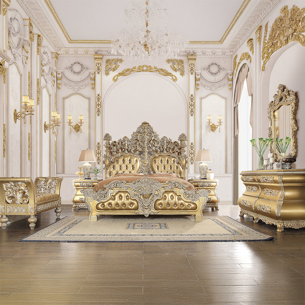 Seville Gold Finish Mirror - Ornate Home