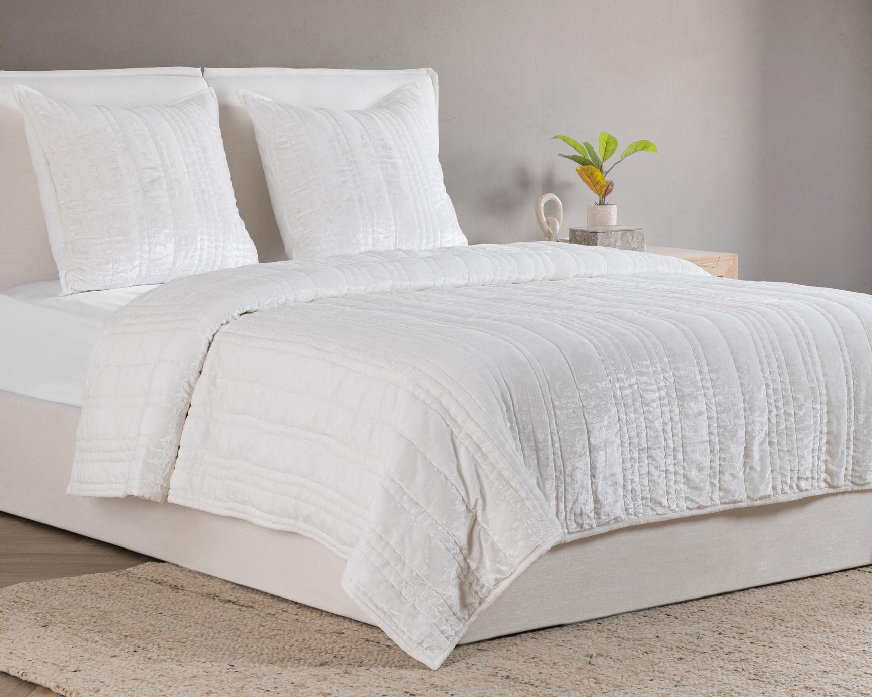 Seville Ivory Quilt Collection - Ornate Home