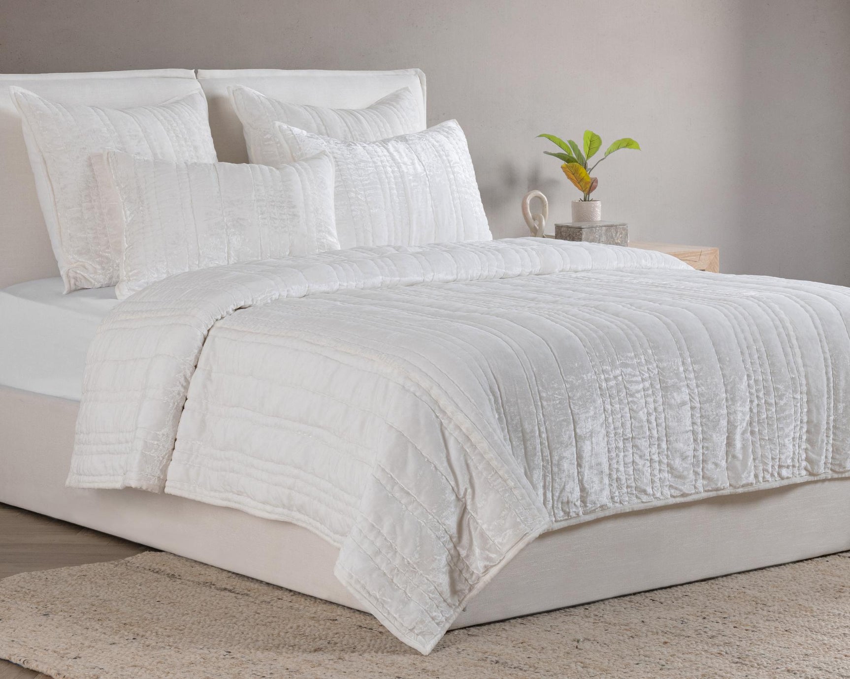 Seville Ivory Quilt Collection - Ornate Home