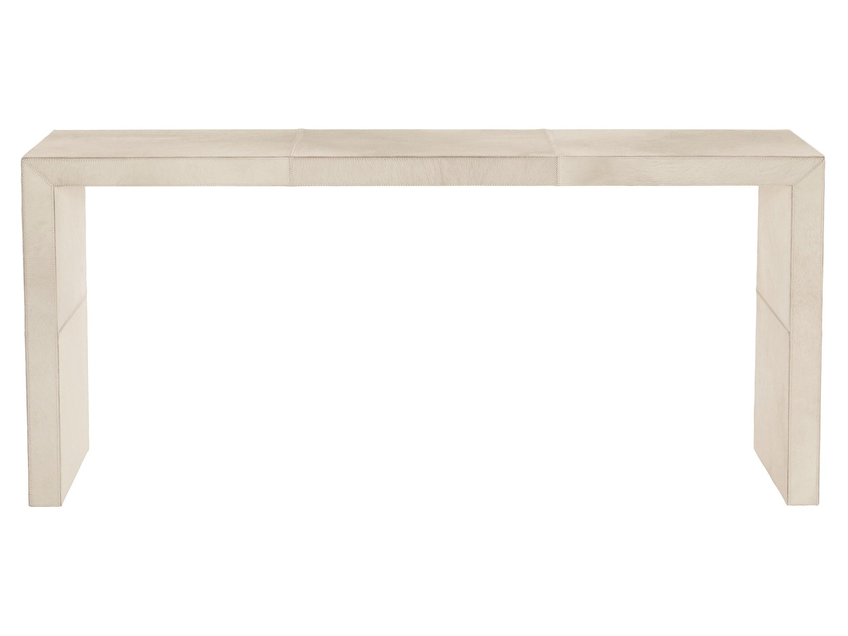 Seward White Hair-on-Hide Console Table - Ornate Home