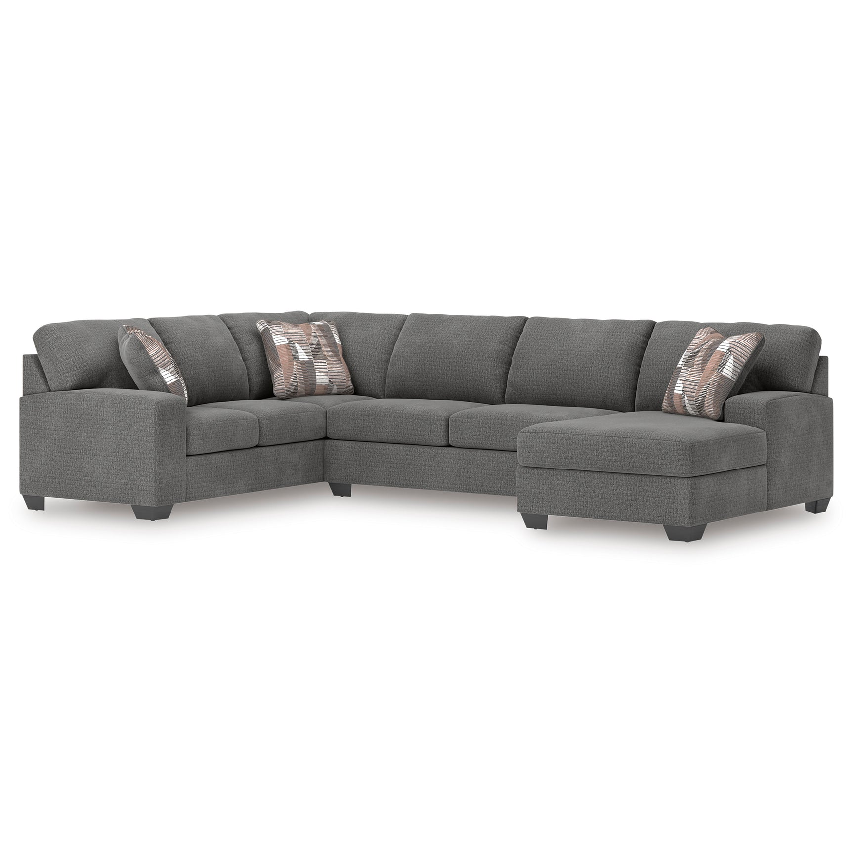 Seyler Lane Greystone 3-Piece Sectional with RAF Chaise - Ornate Home