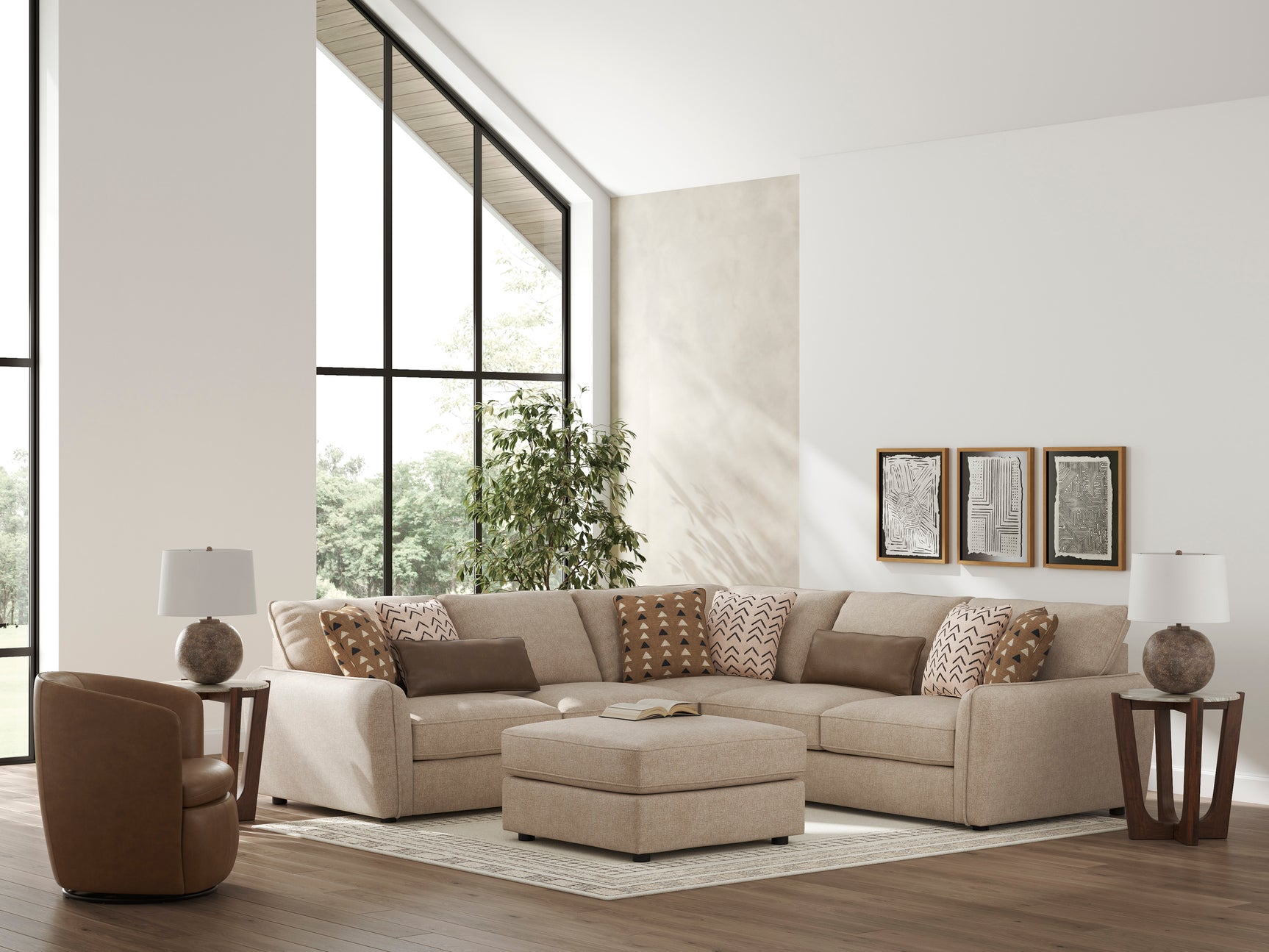 Seyler Sand 3-Piece Sectional - Ornate Home