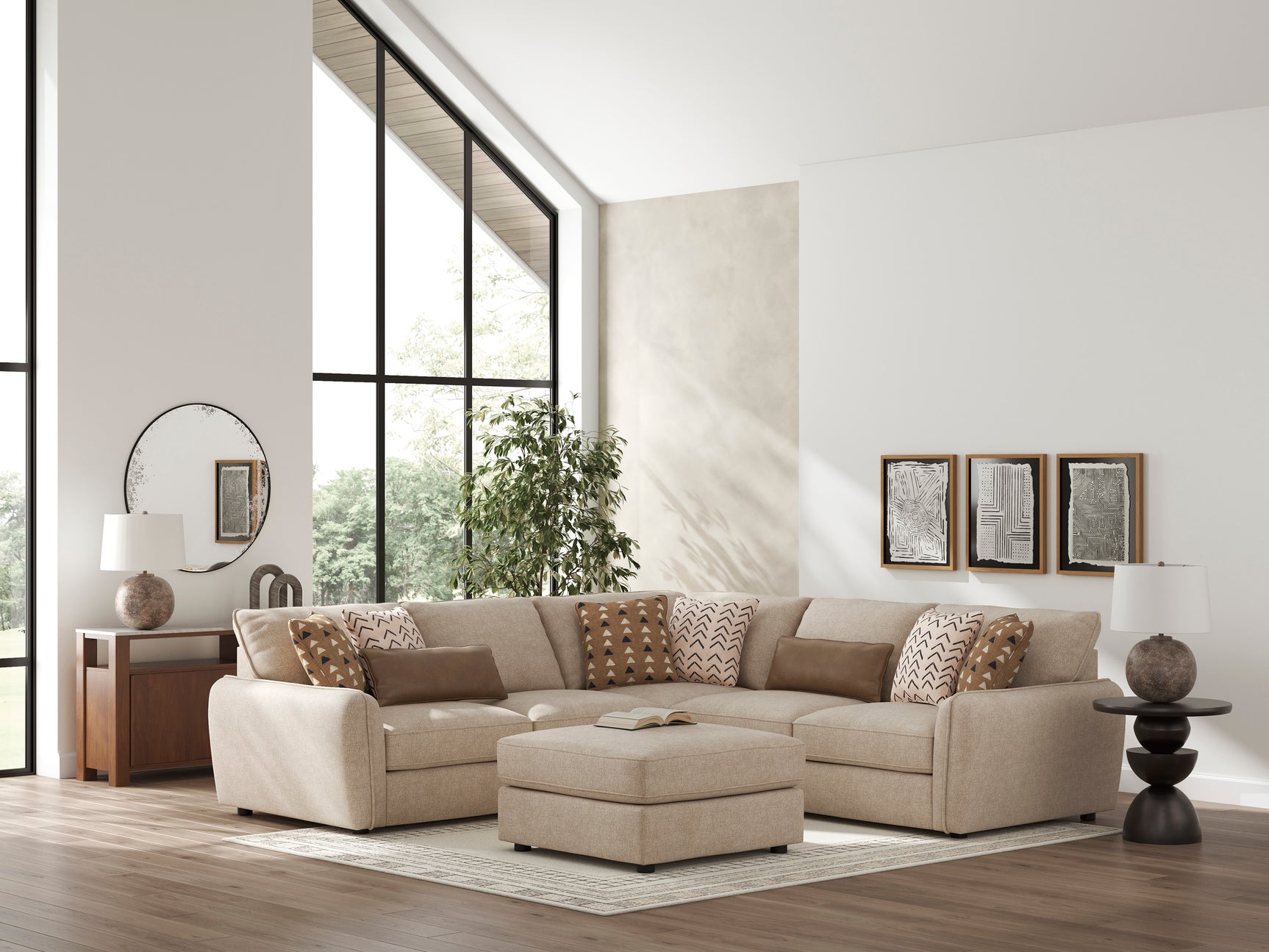 Seyler Sand 4-Piece Sectional - Ornate Home