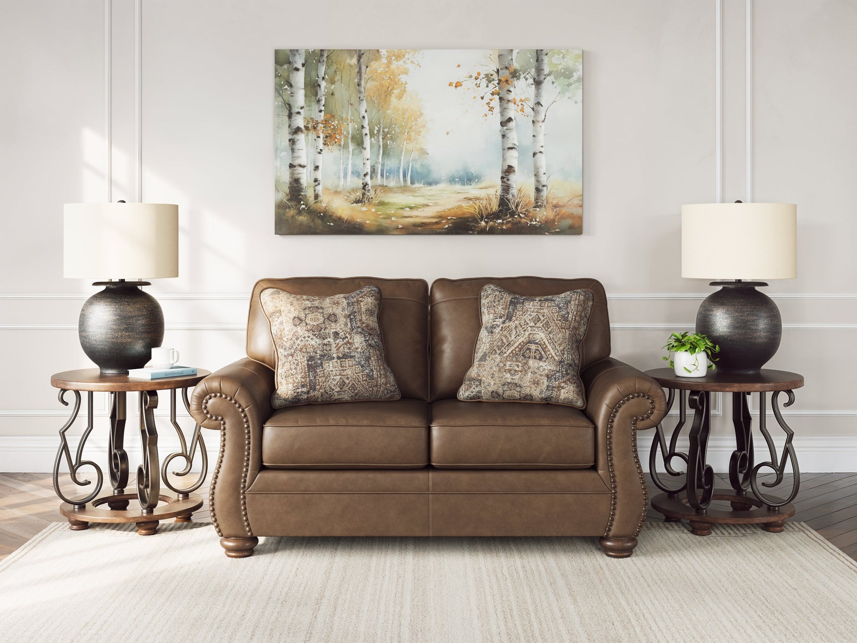 Shadsburne Earth Loveseat (Online Special Price) - Ornate Home
