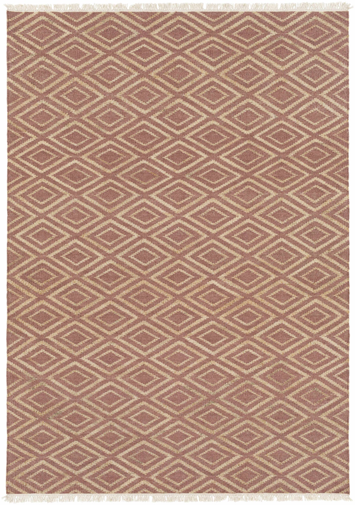 Shageluk Handcrafted Fringed Jute Carpet Area Rug - Clearance - Ornate Home