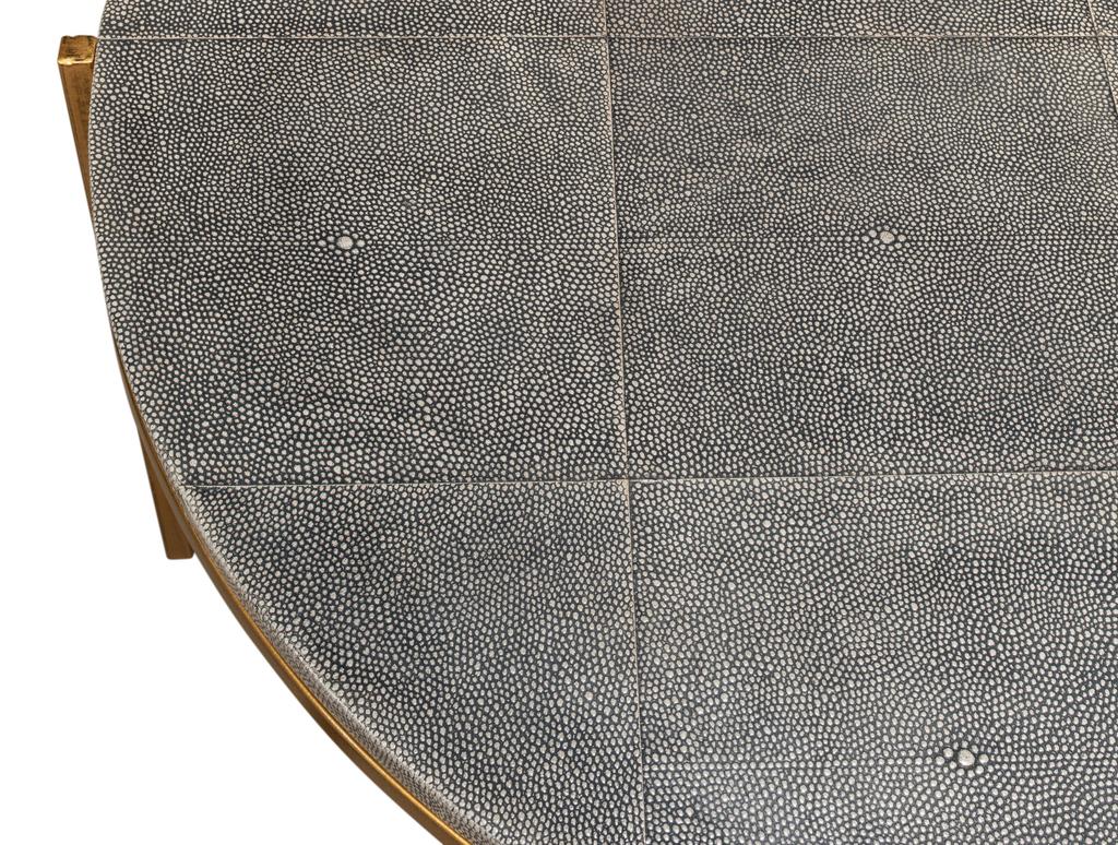 Shagreen Atelier Black Leather Coffee Table - Ornate Home