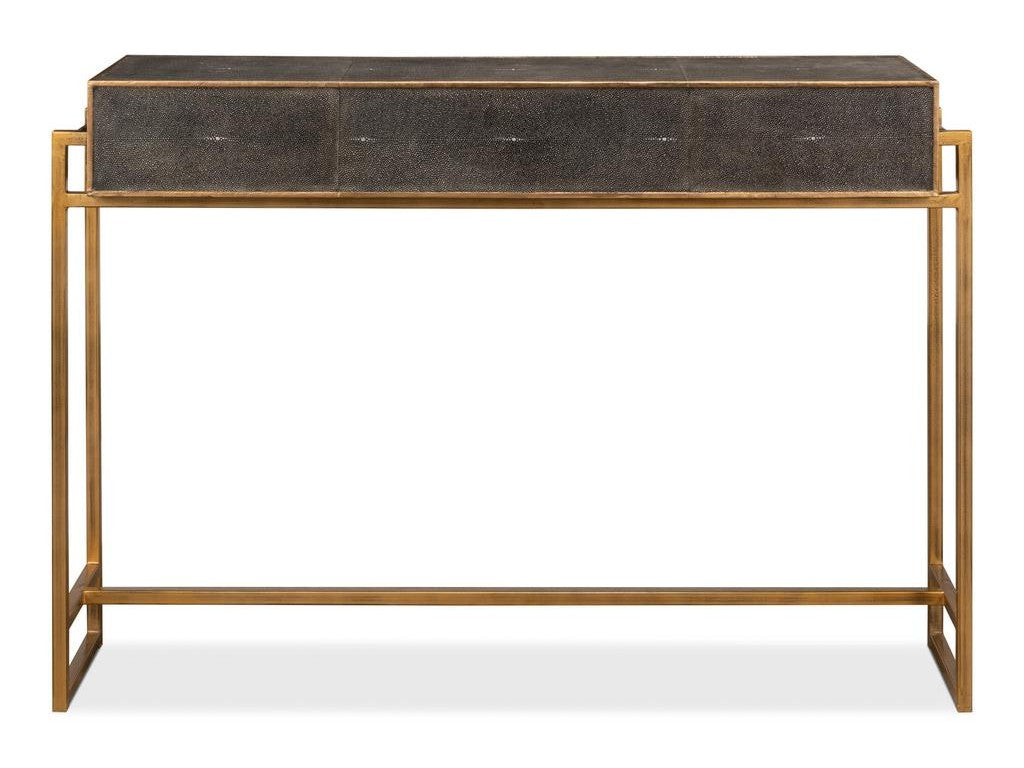 Shagreen Atelier Gold/Gray Console - Ornate Home