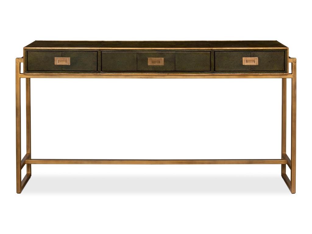Shagreen Green Console Table - Ornate Home