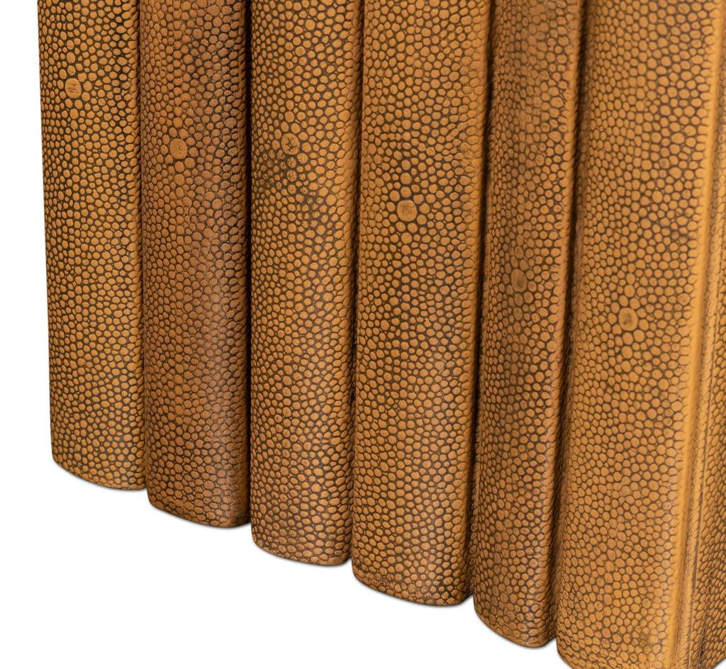 Shagreen Library Brown Books (Set of 12) - Ornate Home