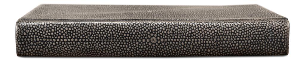 Shagreen Library Grey Books (Set of 12) - Ornate Home