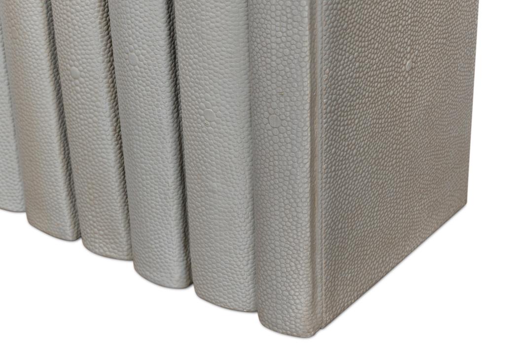 Shagreen Library Grey Books (Set of 12) - Ornate Home