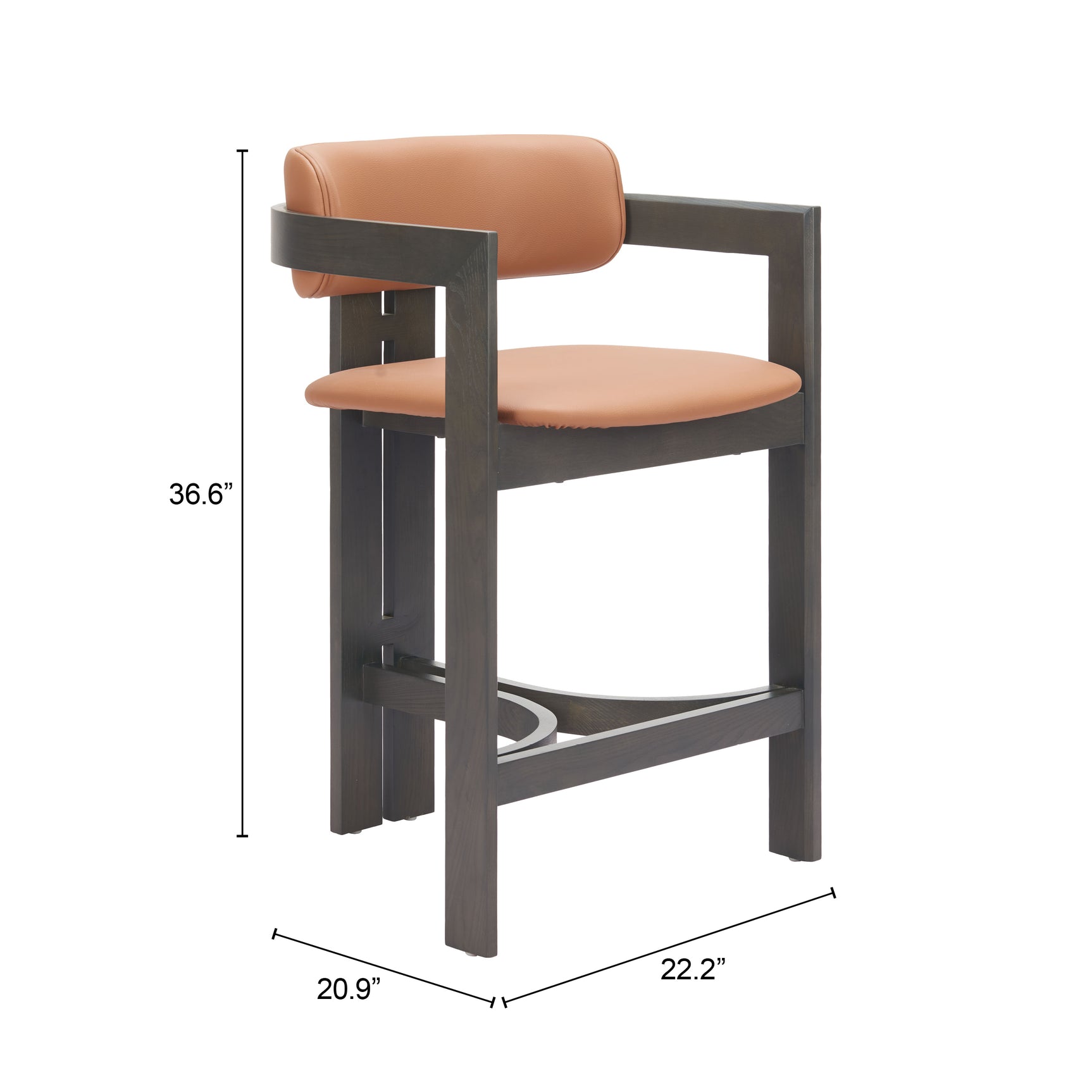 Shaili Brown Counter Stool - Ornate Home