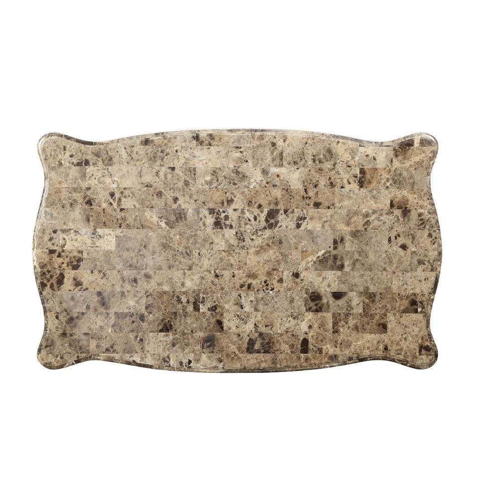 Shalisa Marble & Walnut Coffee Table - Ornate Home