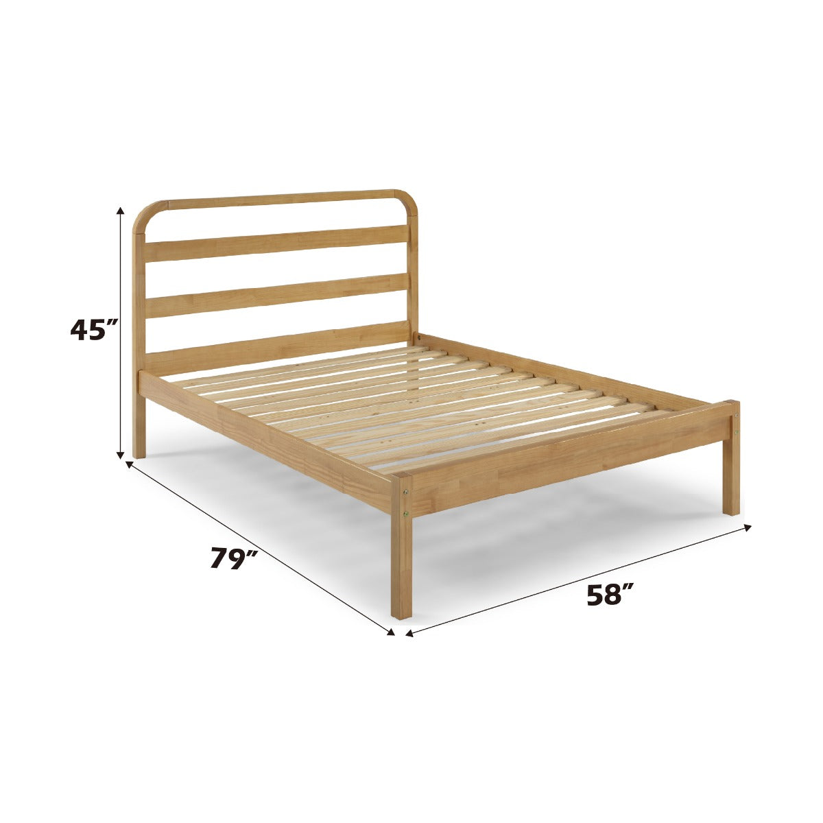 Shamia Natural Full Bed - Ornate Home