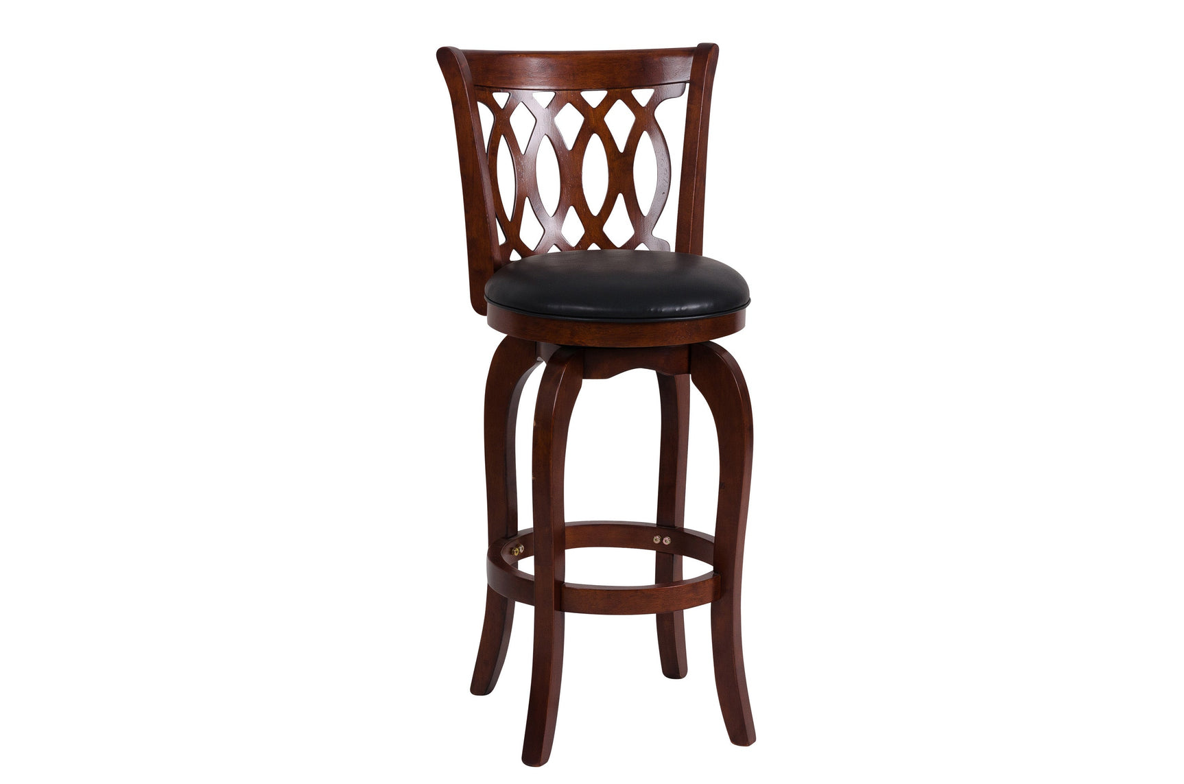 Shapel Dark Cherry Swivel Pub Height Chair (Set of 2) - Ornate Home