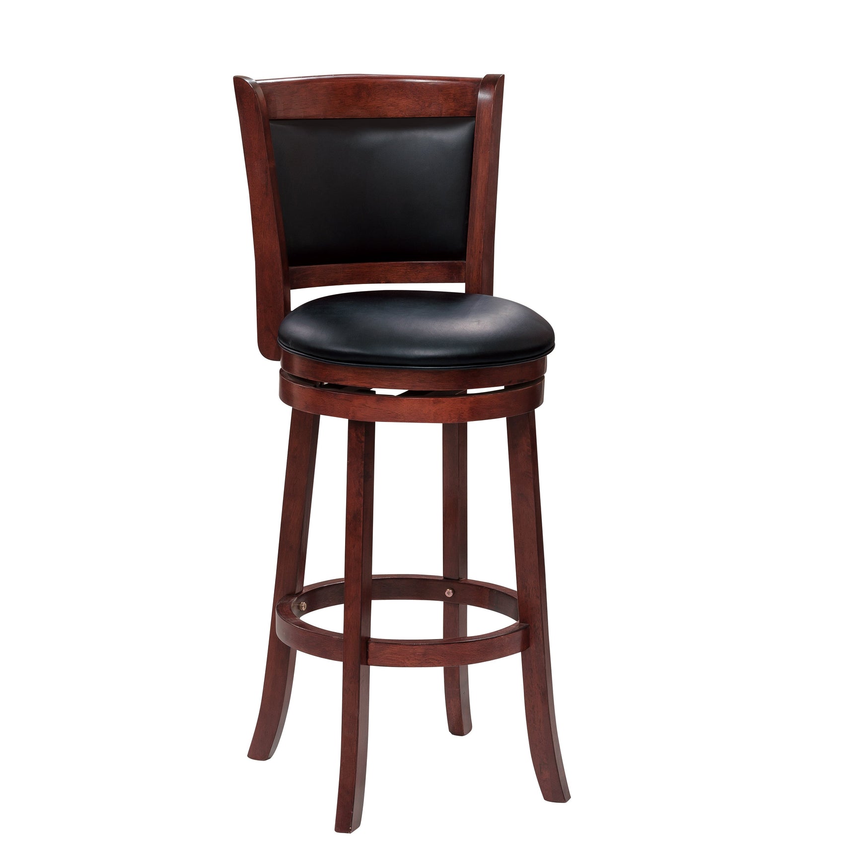 Shapel Dark Cherry Swivel Pub Height Chair (Set of 2) - Ornate Home