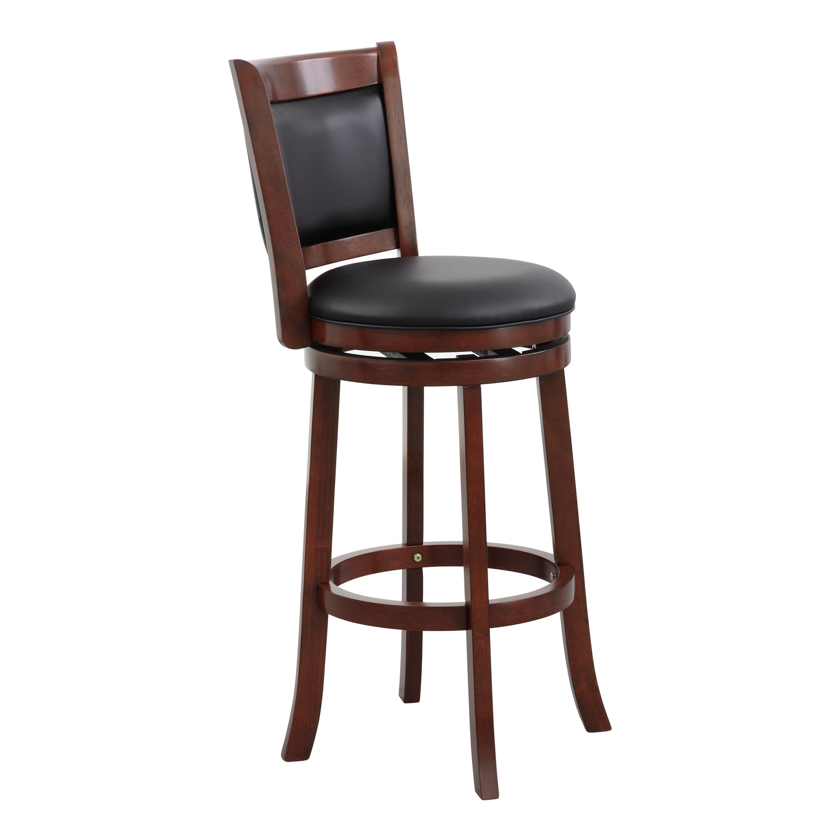 Shapel Dark Cherry Swivel Pub Height Chair (Set of 2) - Ornate Home