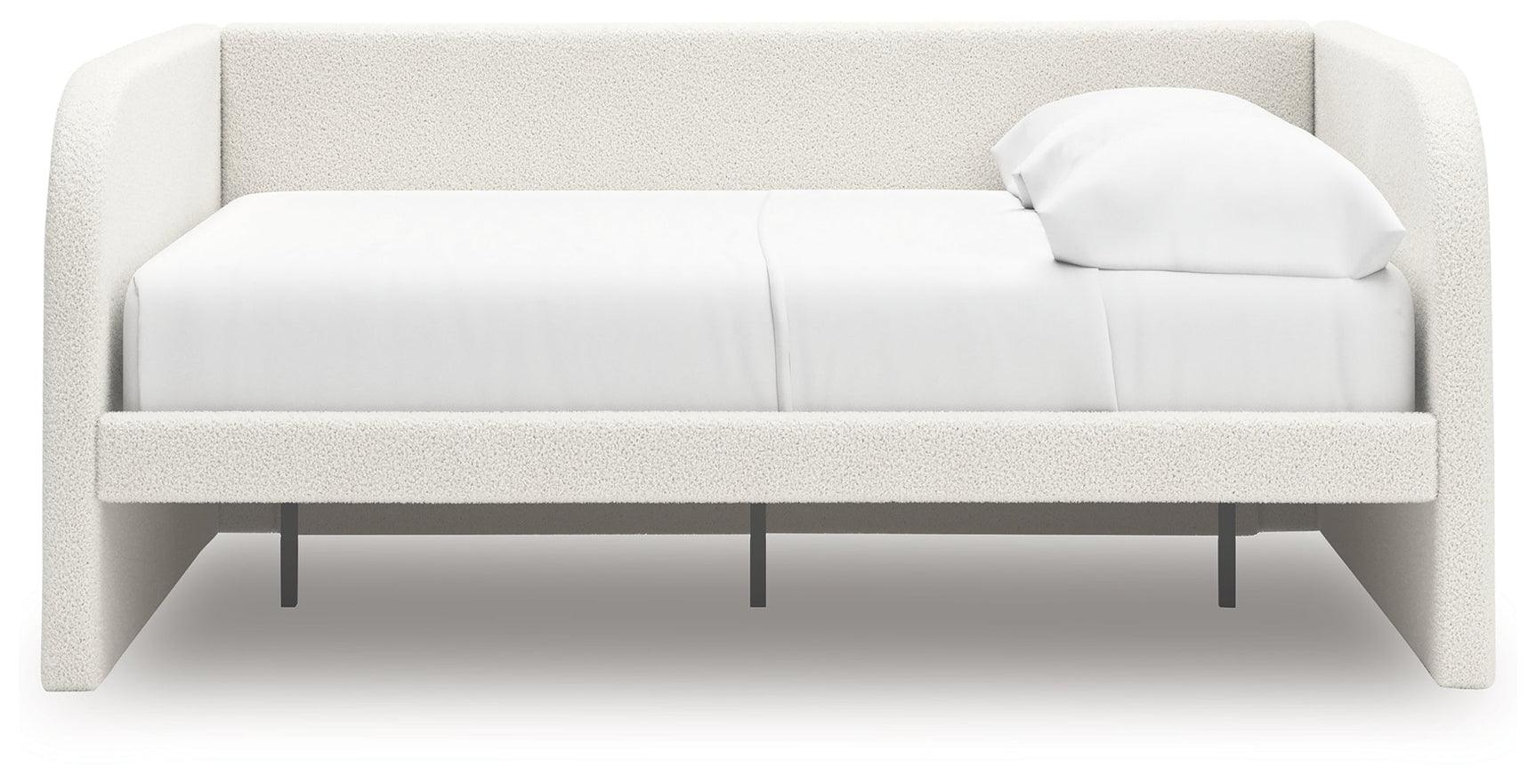 Shapella Tan/White Full Upholstered Day Bed (Online Special Price) - Ornate Home