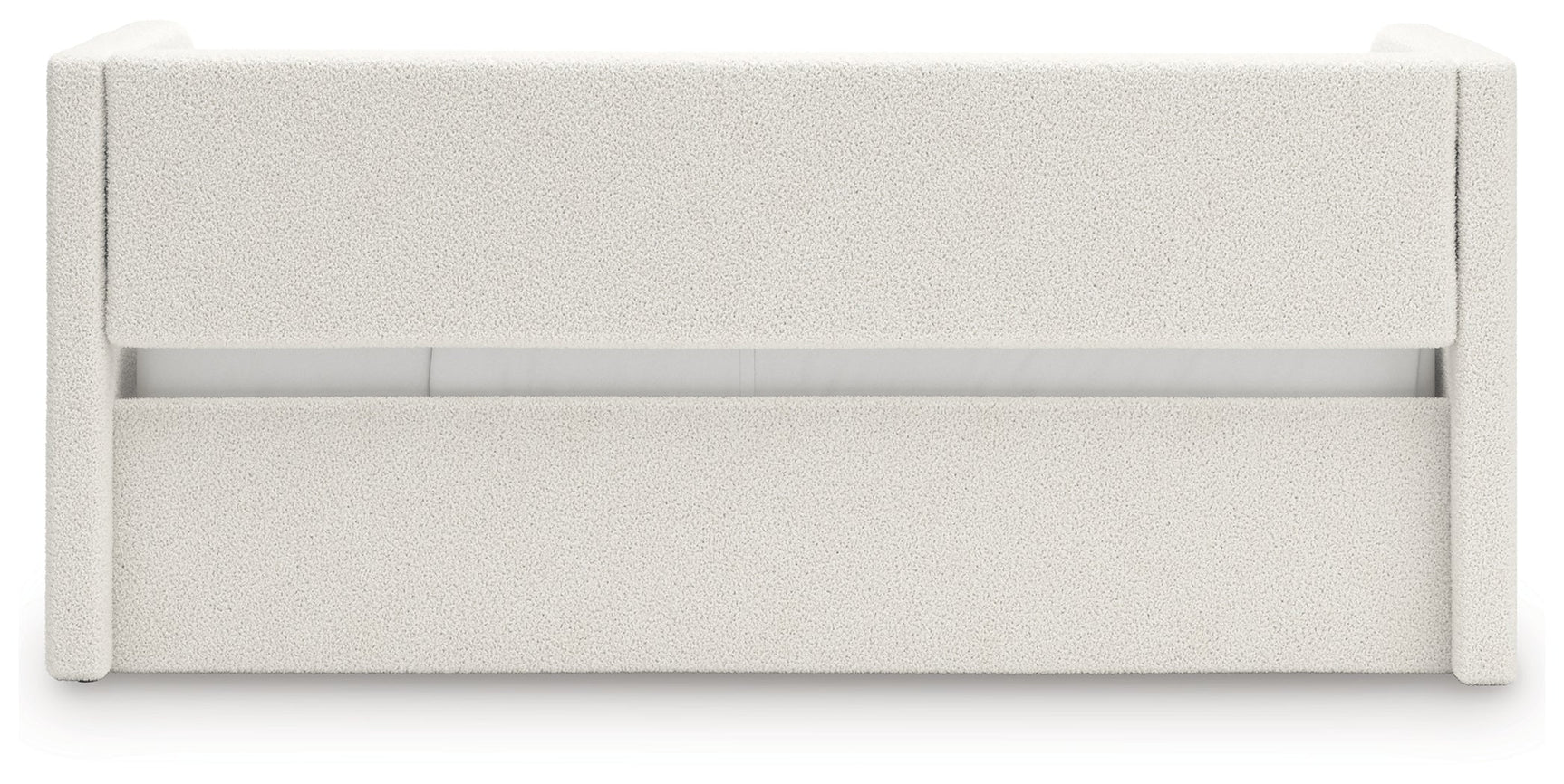 Shapella Tan/White Twin Upholstered Day Bed (Online Special Price) - Ornate Home