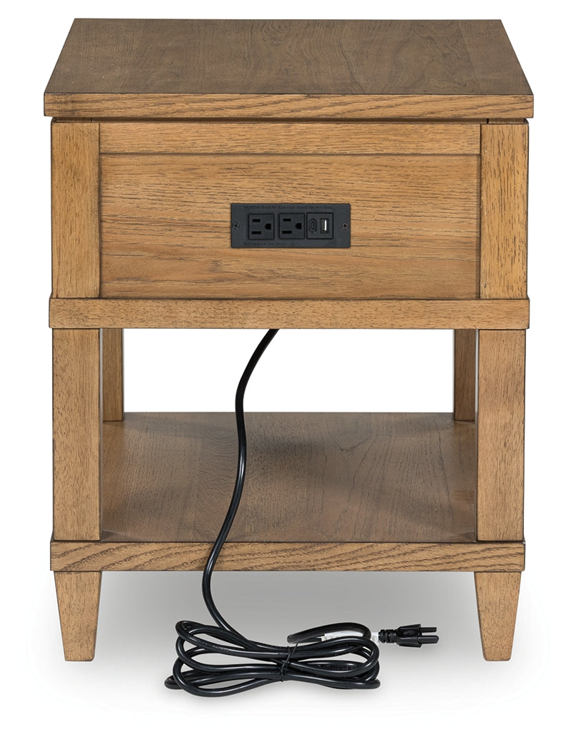 Sharlance Light Brown End Table (Online Special Price) - Ornate Home