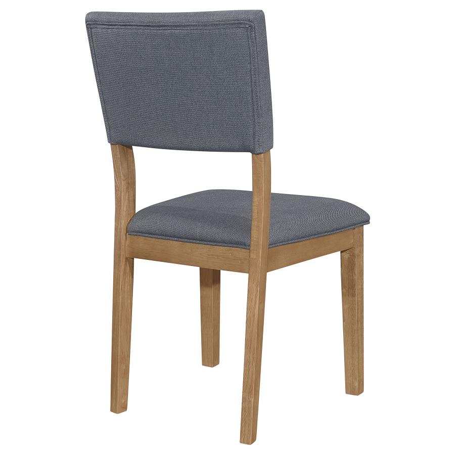 Sharon Blue & Brown Dining Chair (Set of 2) - Ornate Home