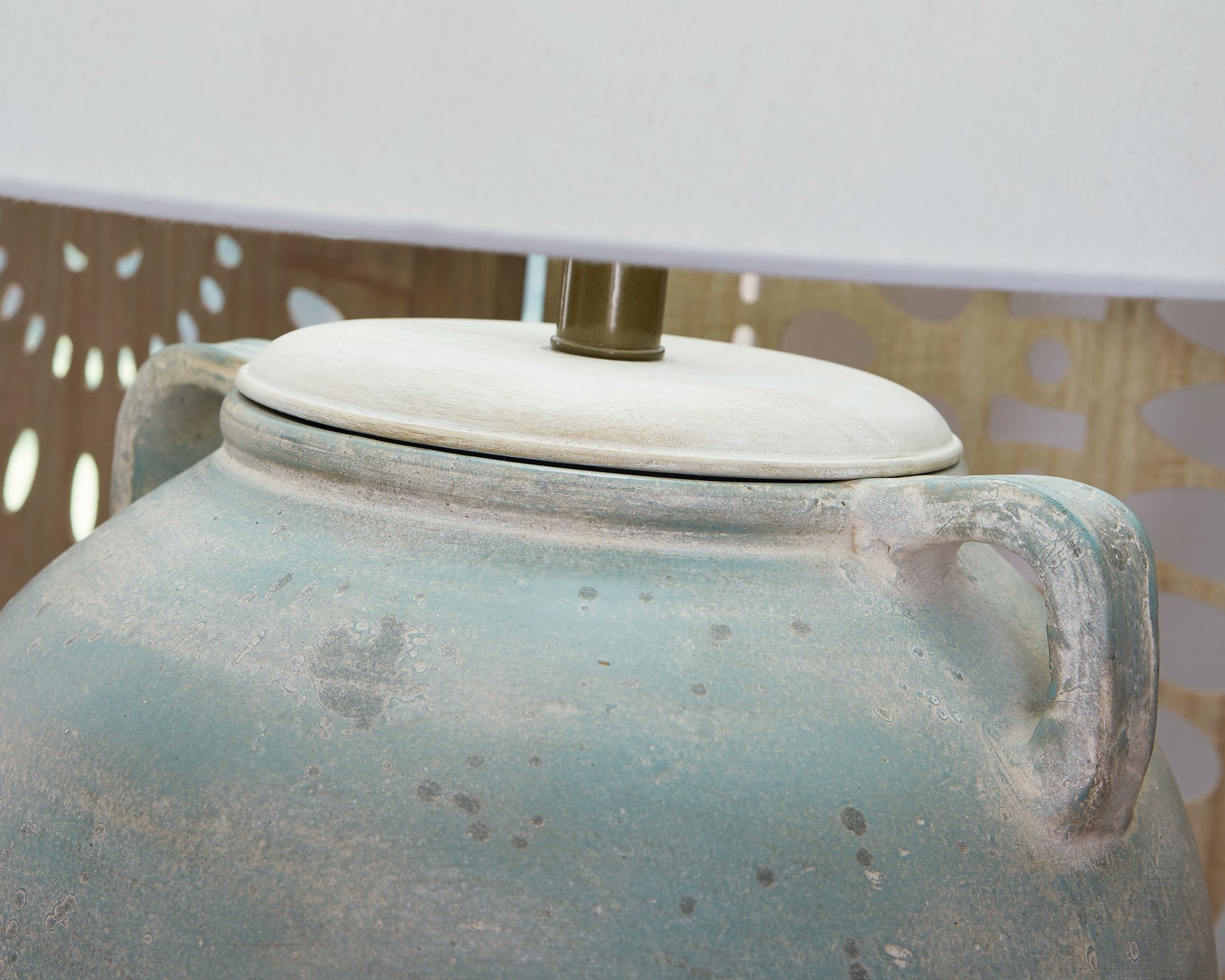 Shawburg Antique Green Table Lamp - Ornate Home