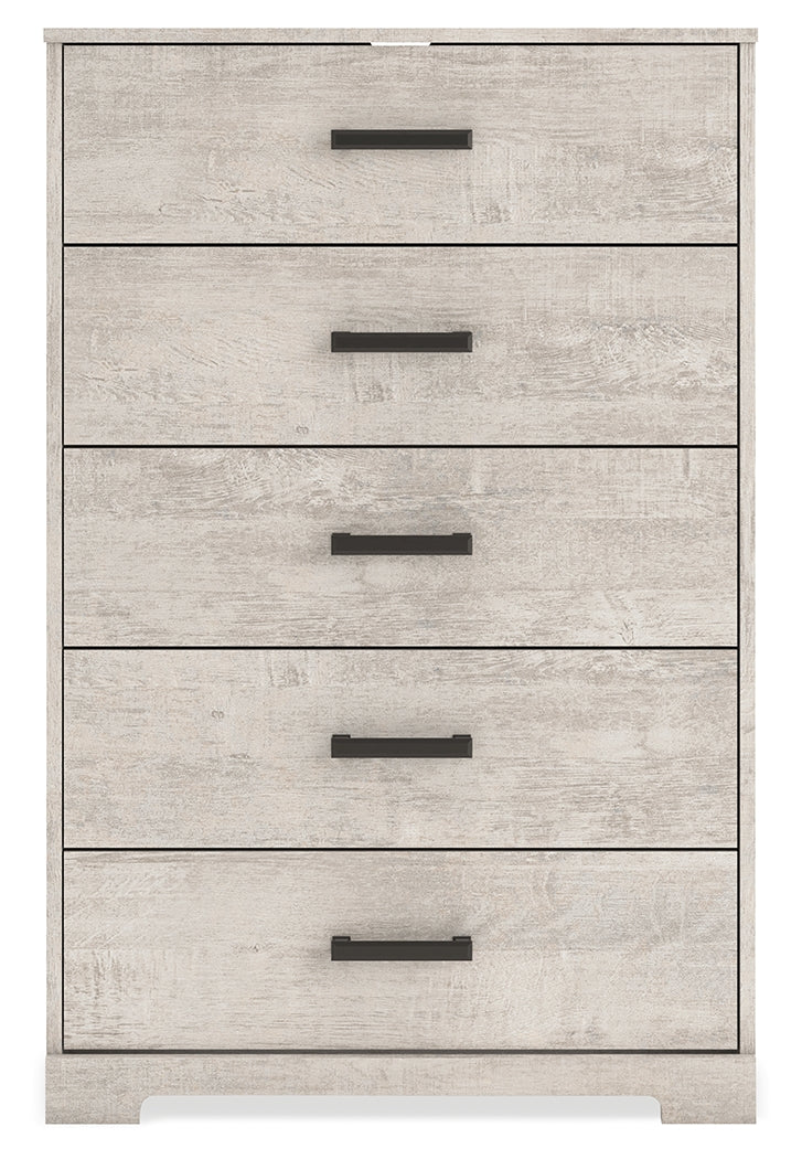 Shawburn Whitewash Five Drawer Chest (Online Special Price) - Ornate Home
