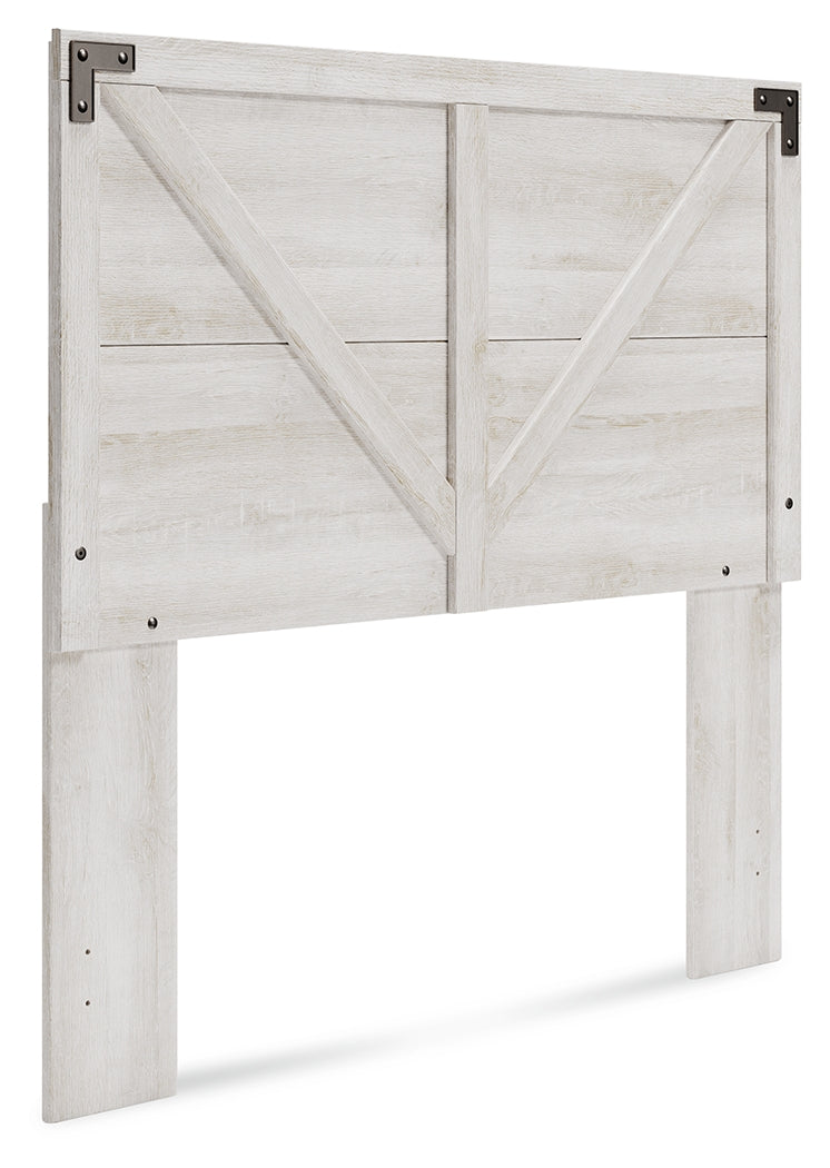Shawburn Whitewash Full Crossbuck Panel Headboard - Ornate Home