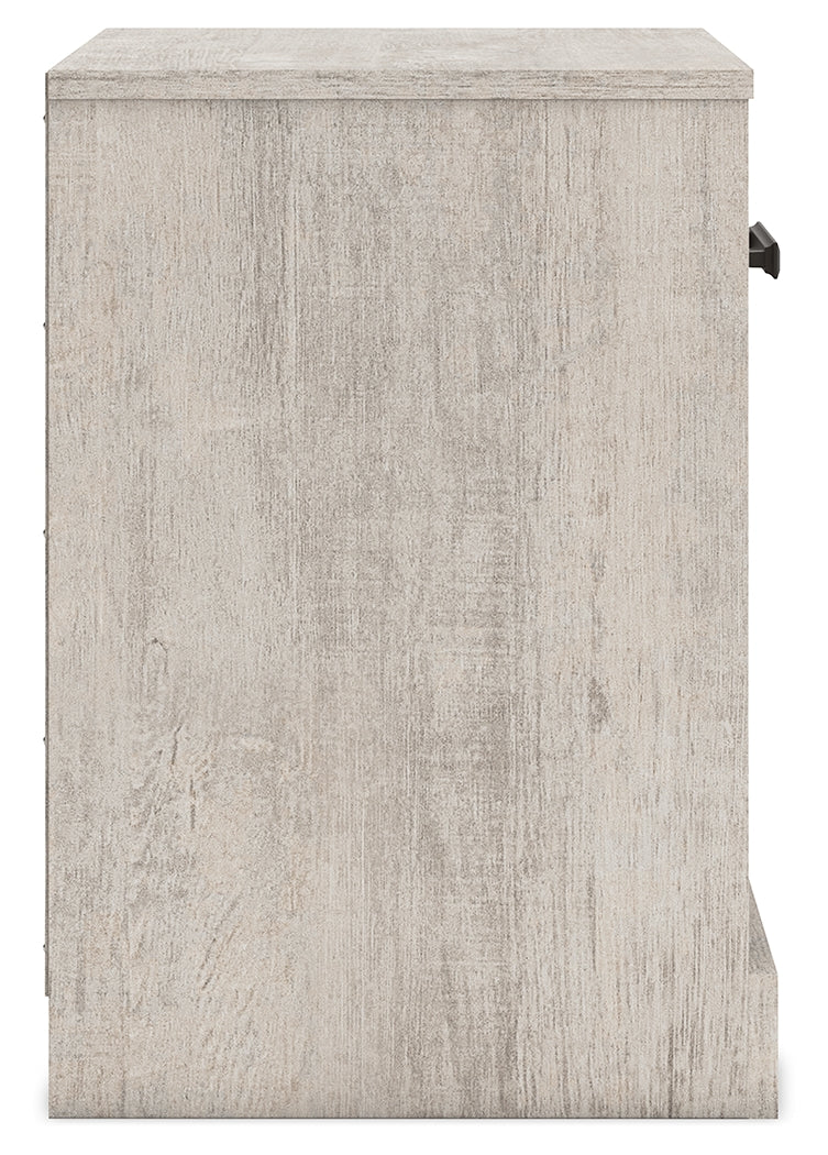 Shawburn Whitewash One Drawer Nightstand (Online Special Price) - Ornate Home