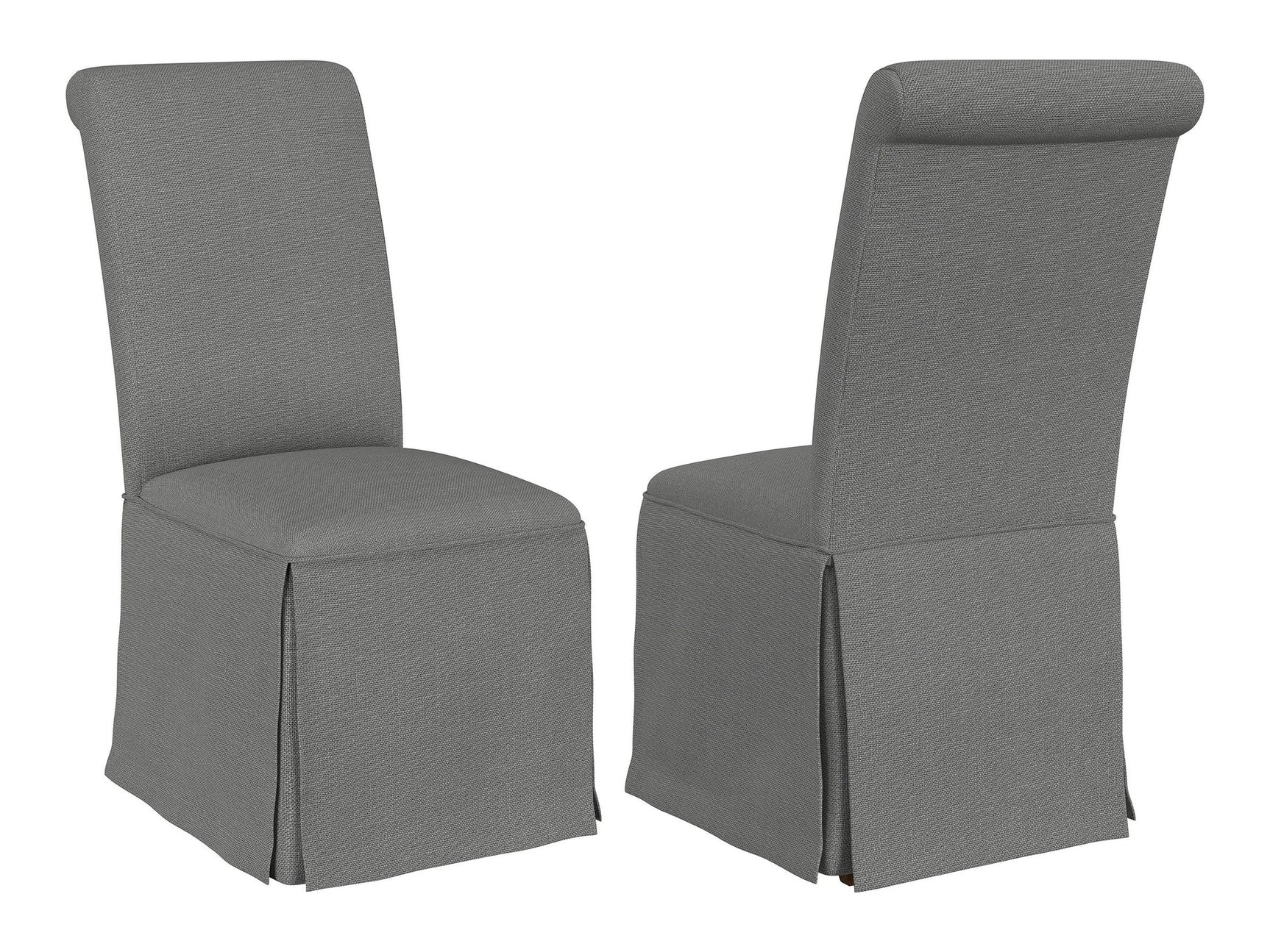 Shawna Light Grey Side Chair (Set of 2) - Ornate Home