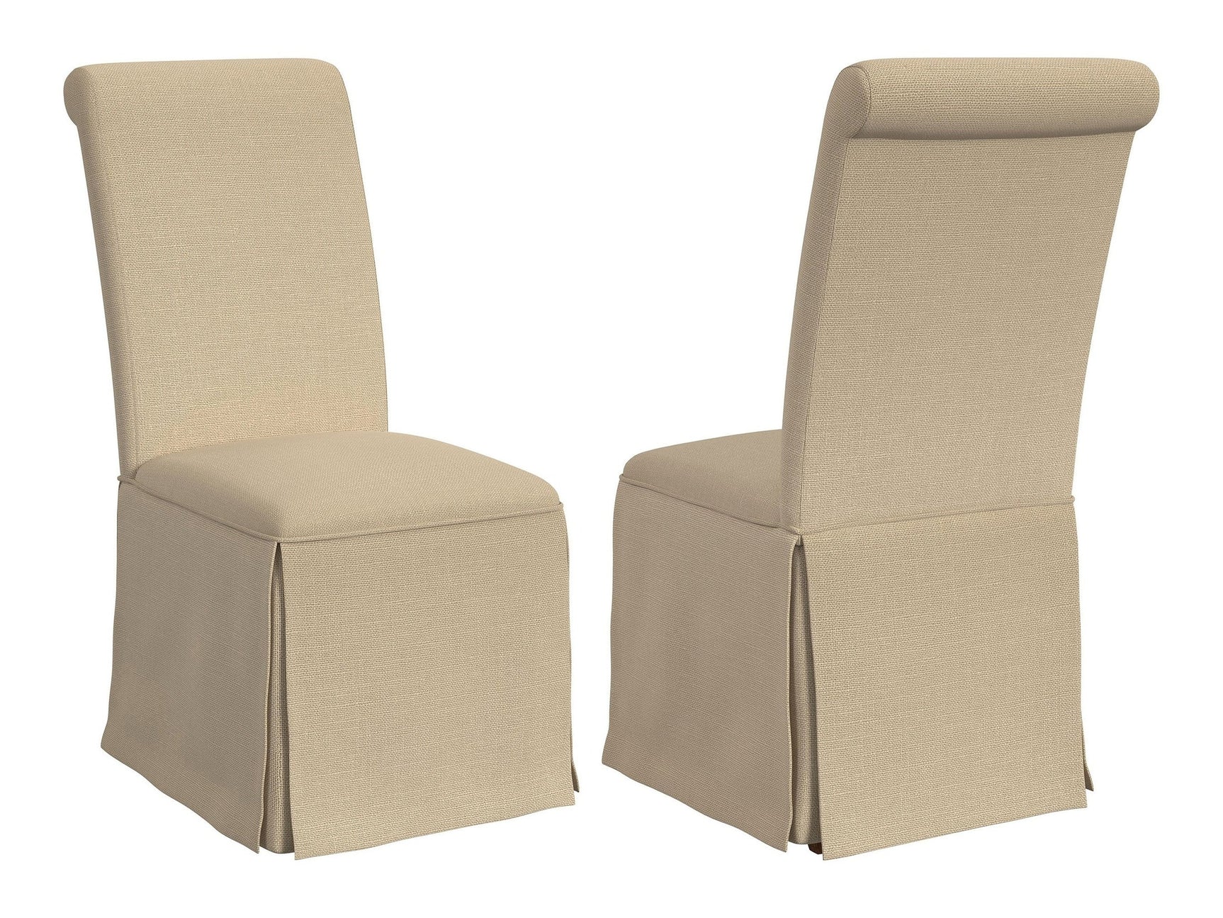 Shawna Light Khaki Side Chair (Set of 2) - Ornate Home