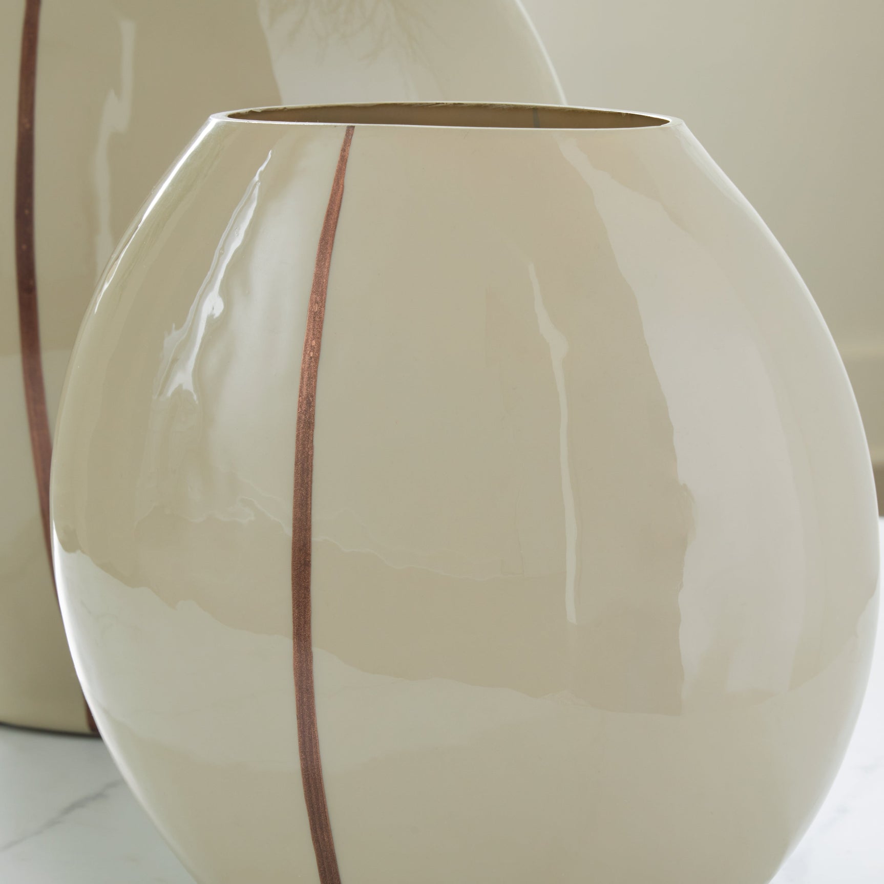 Sheabourne Cream Vase 9"(Online Special Price) - Ornate Home