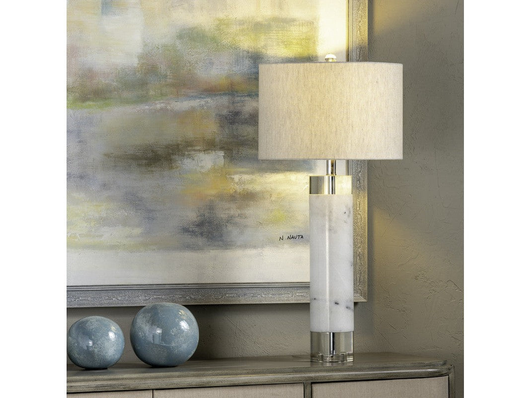 Sheffield White Table Lamp - Ornate Home