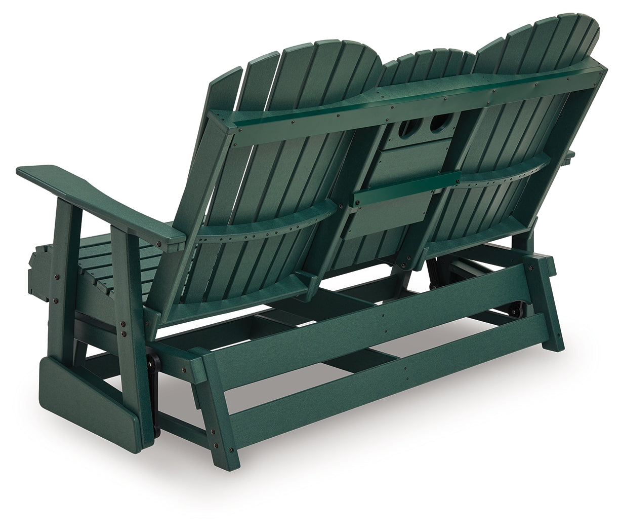 Shell Beach Green Loveseat Glider - Ornate Home