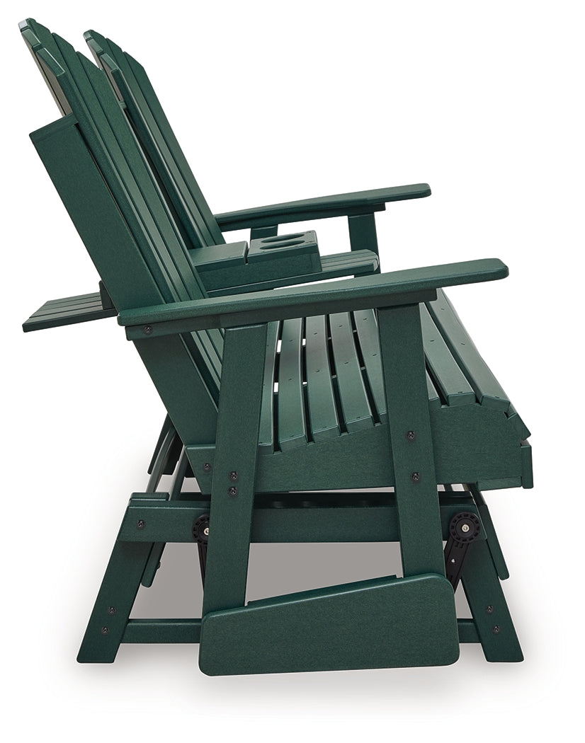 Shell Beach Green Loveseat Glider - Ornate Home
