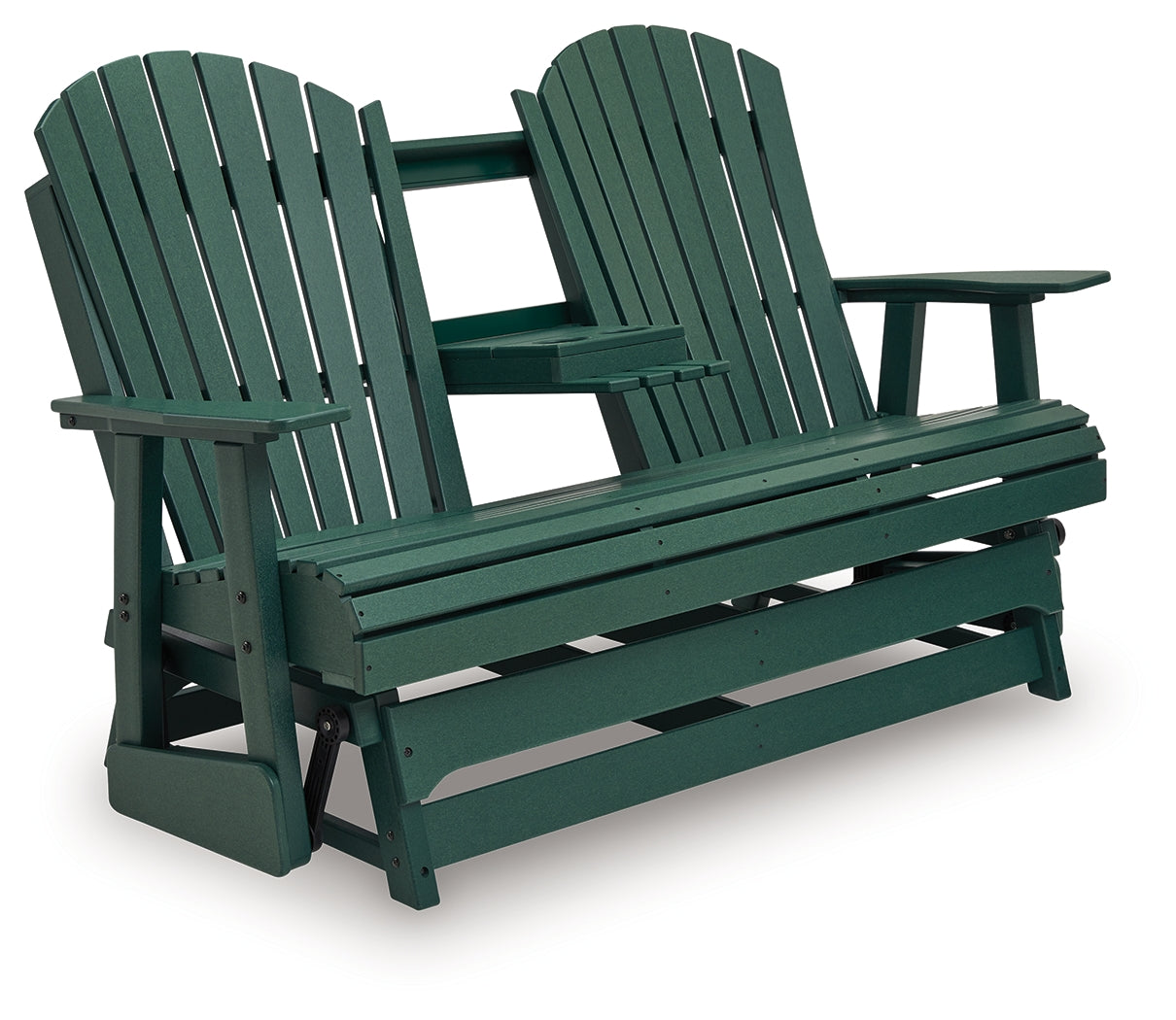 Shell Beach Green Loveseat Glider - Ornate Home