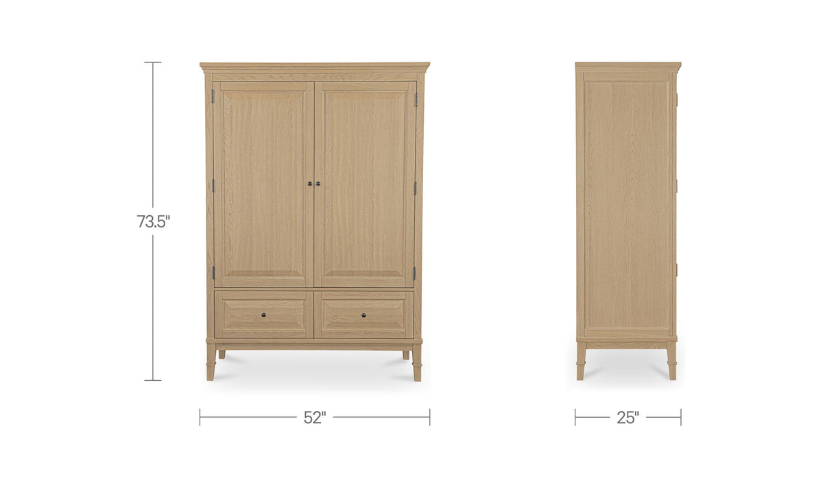 Shelley Natural Tall Cabinet - Ornate Home