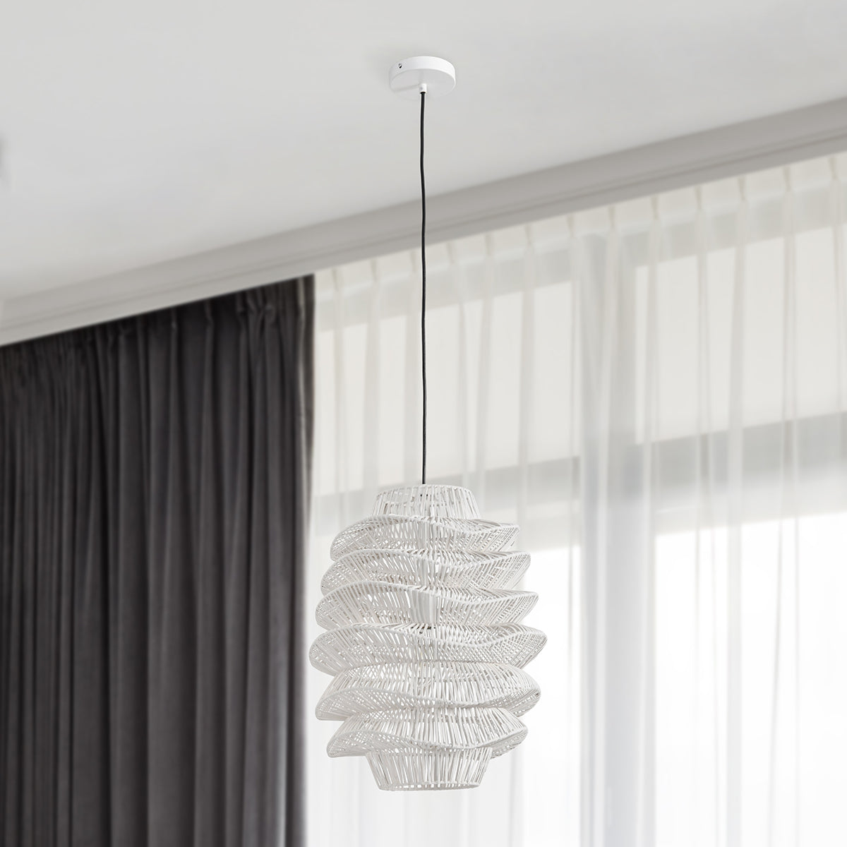 Shelly White Pendant - Ornate Home