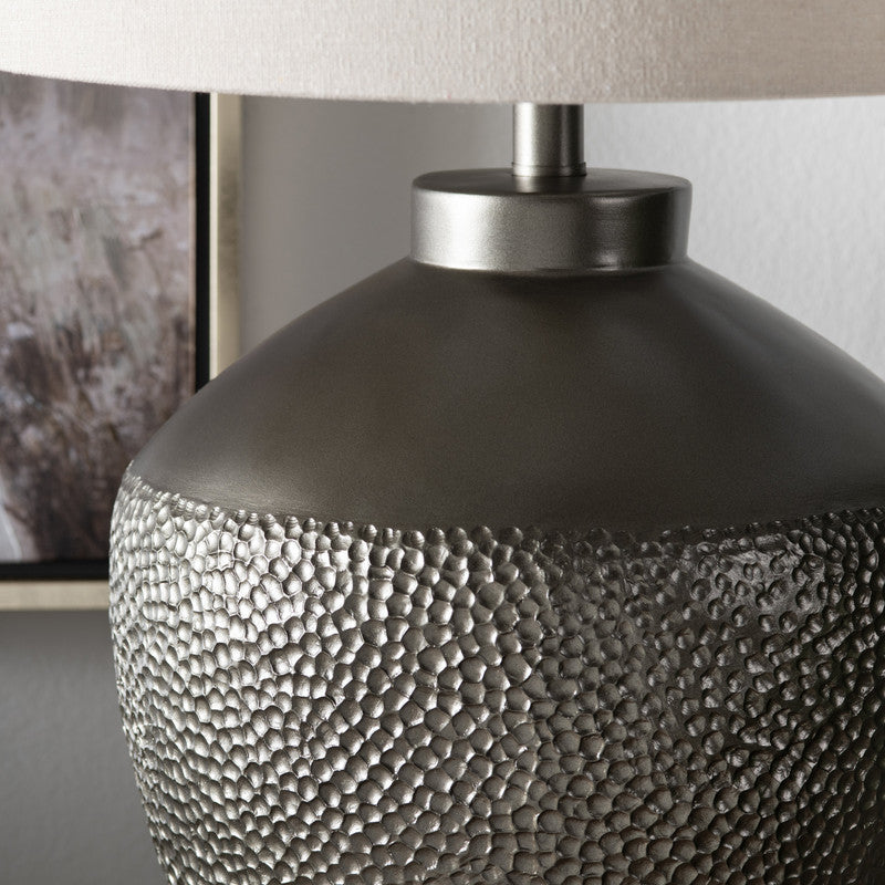 Shepherd Grey/Oatmeal Table Lamp - Ornate Home