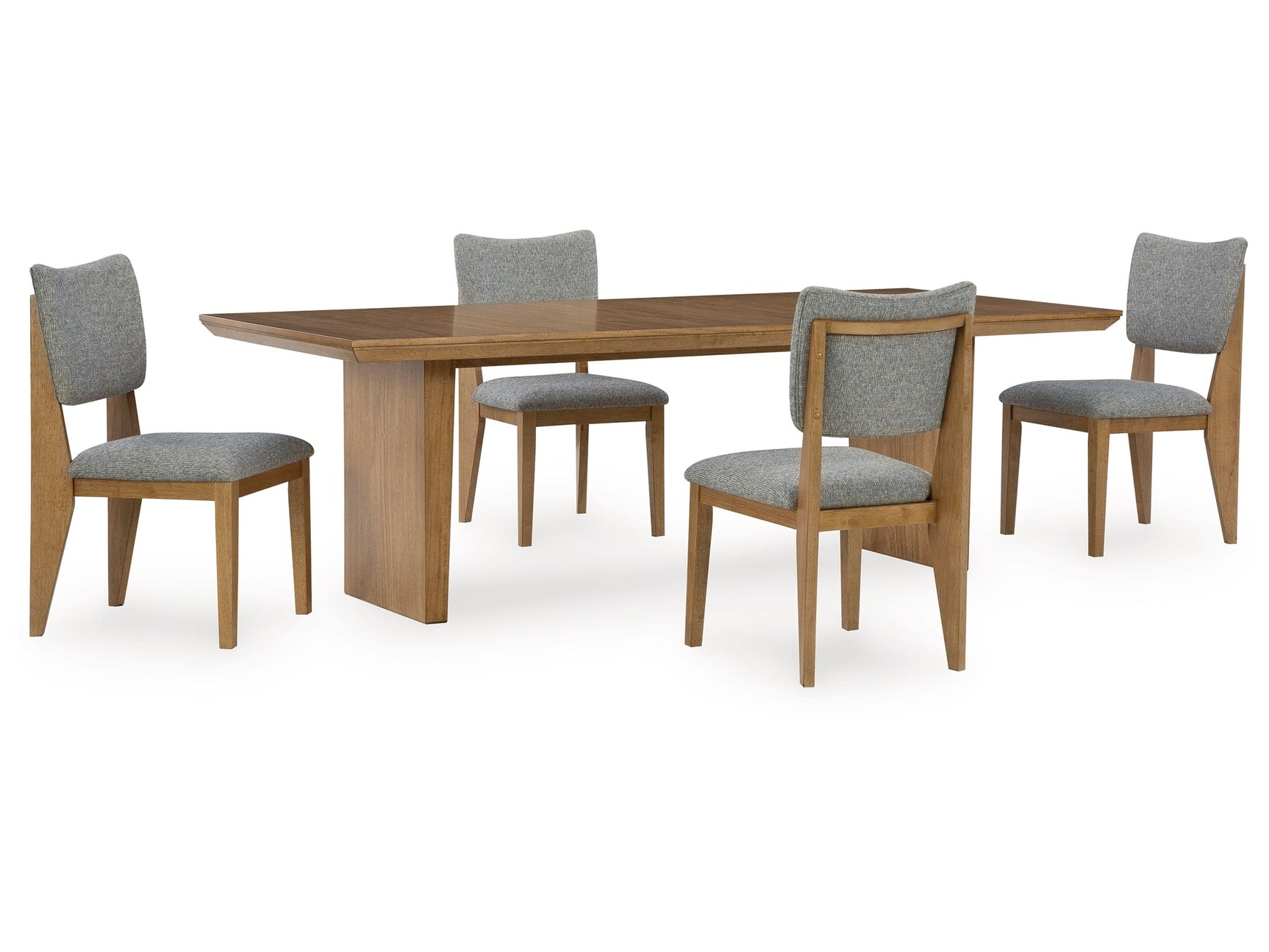 Sherbana Light Brown Dining Table w/4 Chairs - Ornate Home