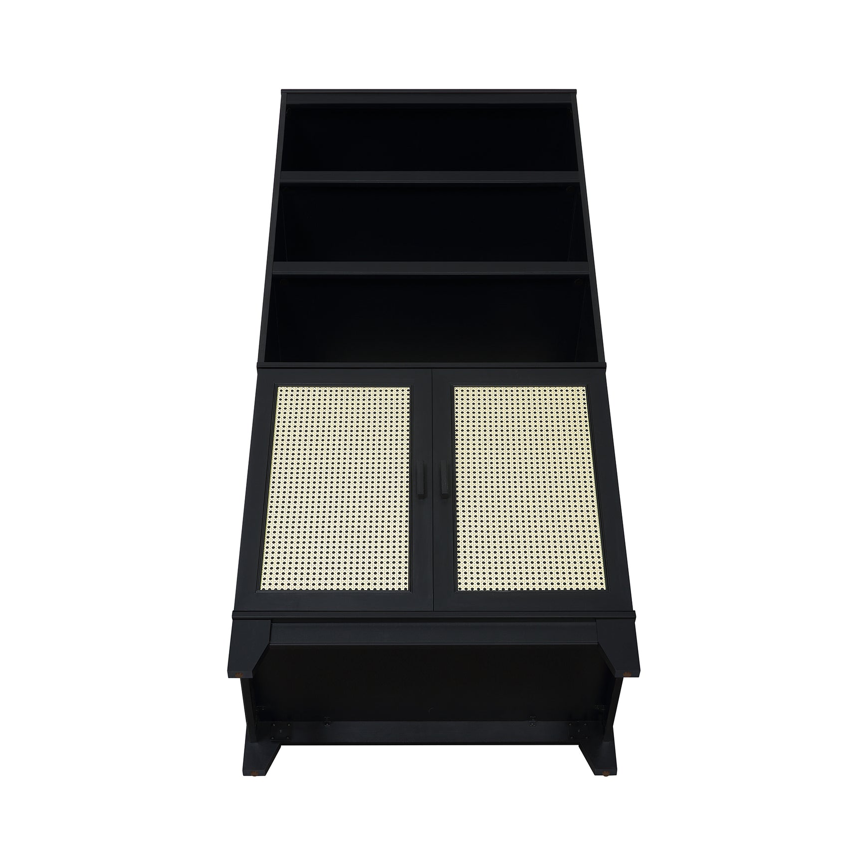 Sheridan Bookcase Cabinet in Black - Ornate Home
