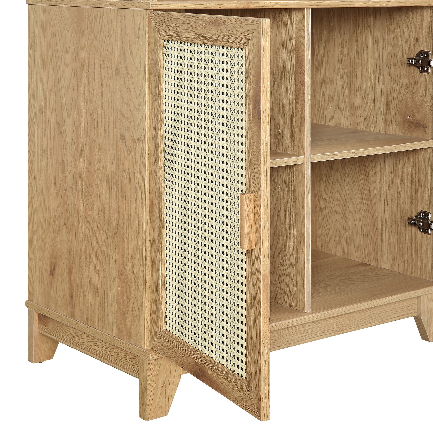 Sheridan Bookcase Cabinet in Nature (set of 2) - Ornate Home