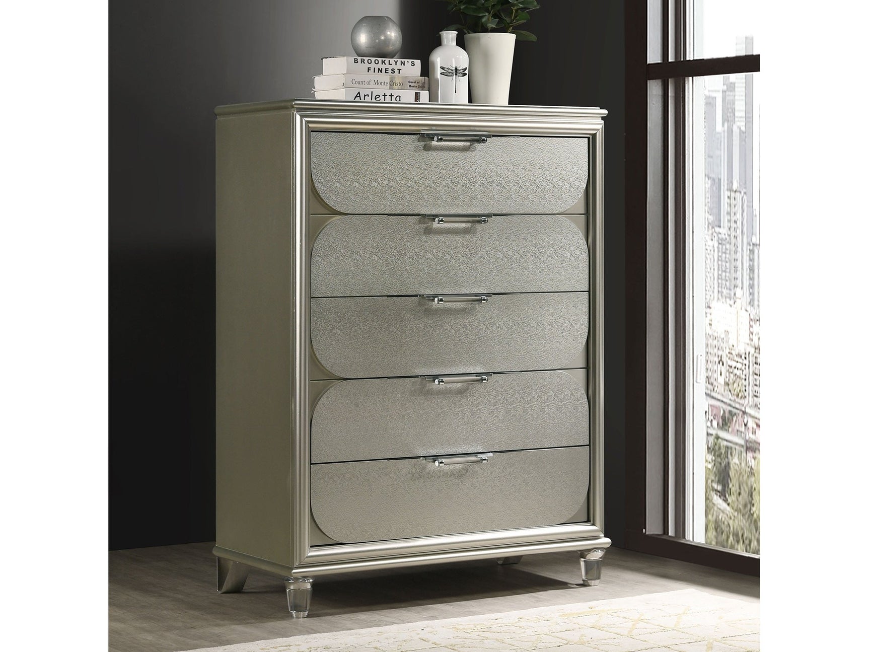 Sheridan Silver Chest - Ornate Home