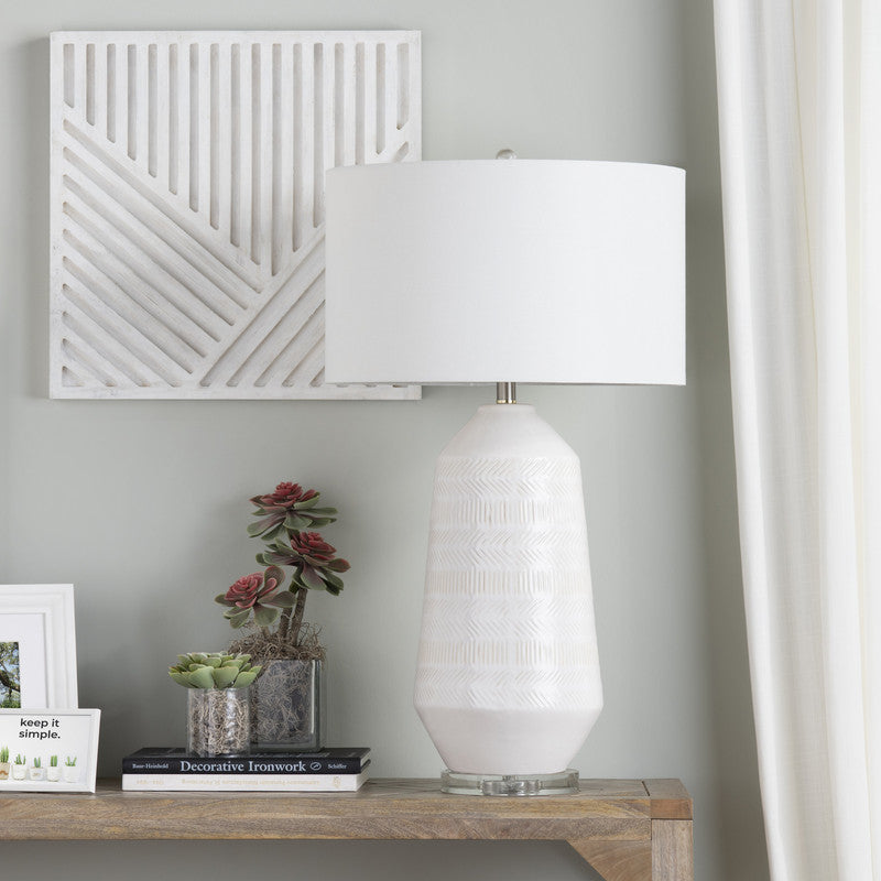 Sherie White Table Lamp - Ornate Home