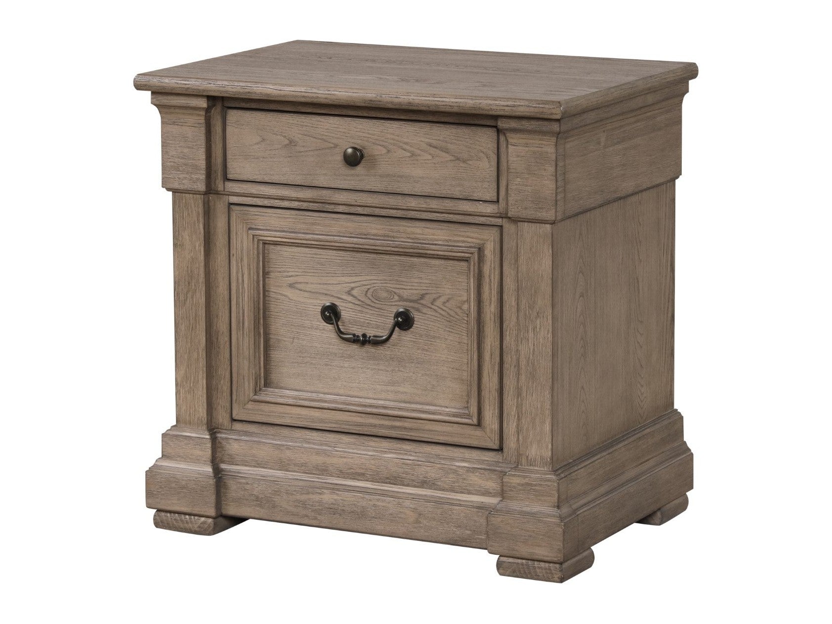 Sheringham Brown Nightstand - Ornate Home